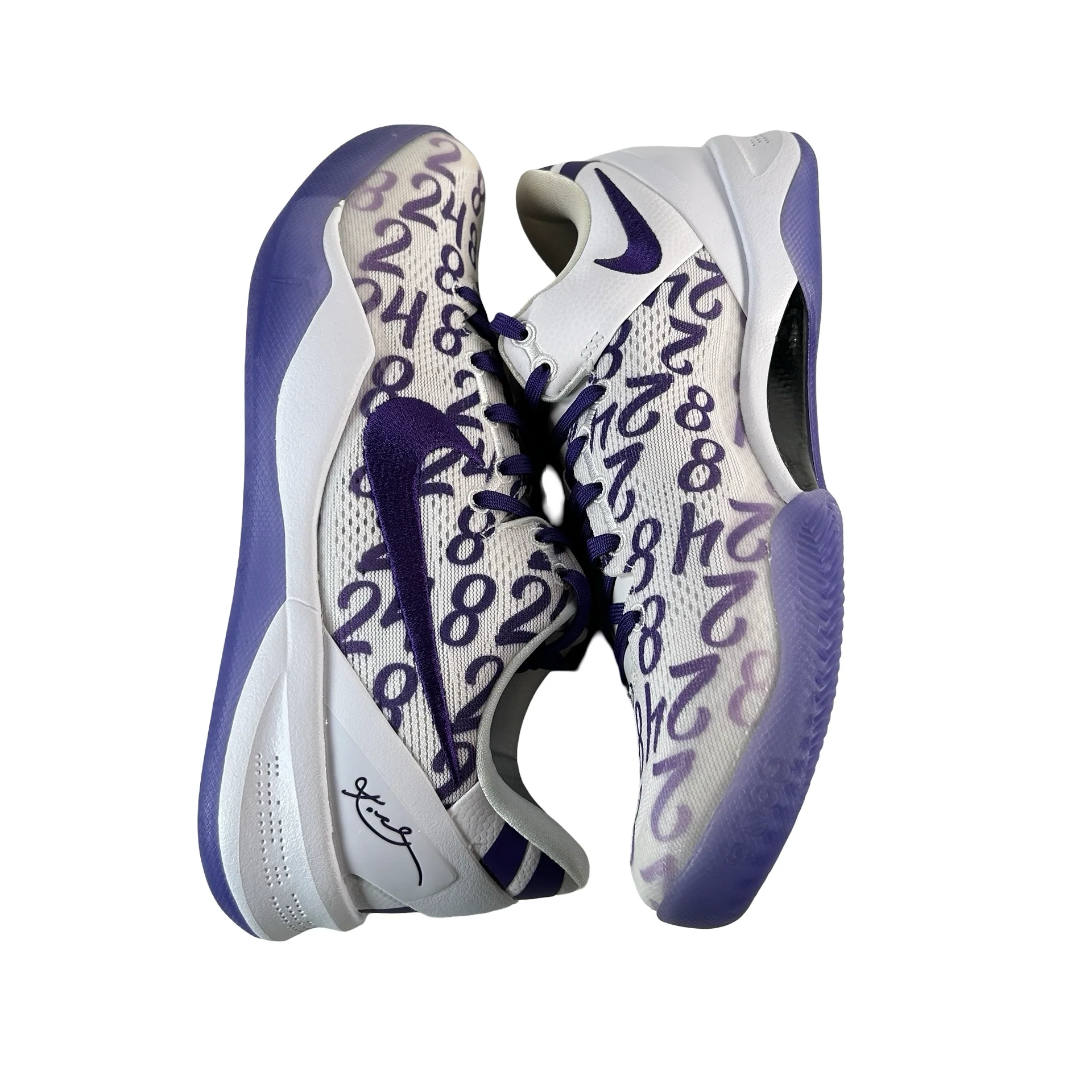 FQ3549 100 Nike Kobe 8 Protro Court Purple [CONDITIONAL] - 9 M (Yellowing) - Image 4