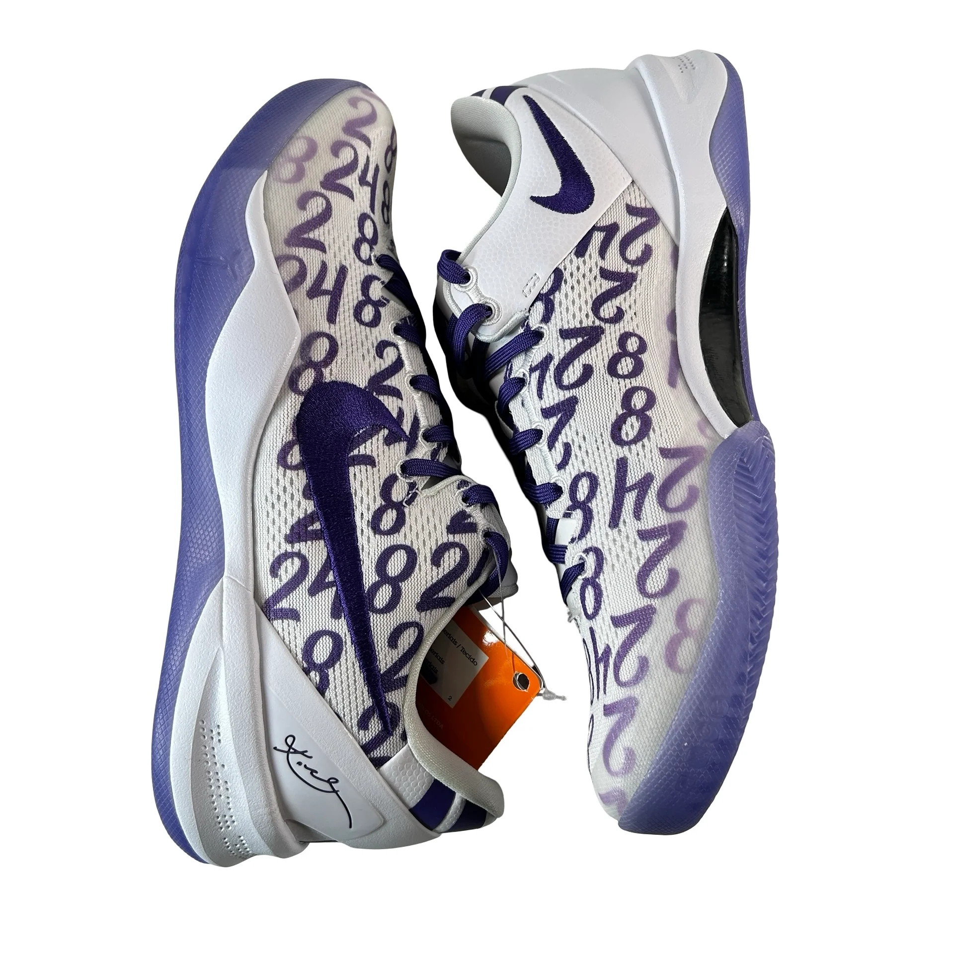 FQ3549 100 Nike Kobe 8 Protro Court Purple - 10 M (Yellowing) - Image 4