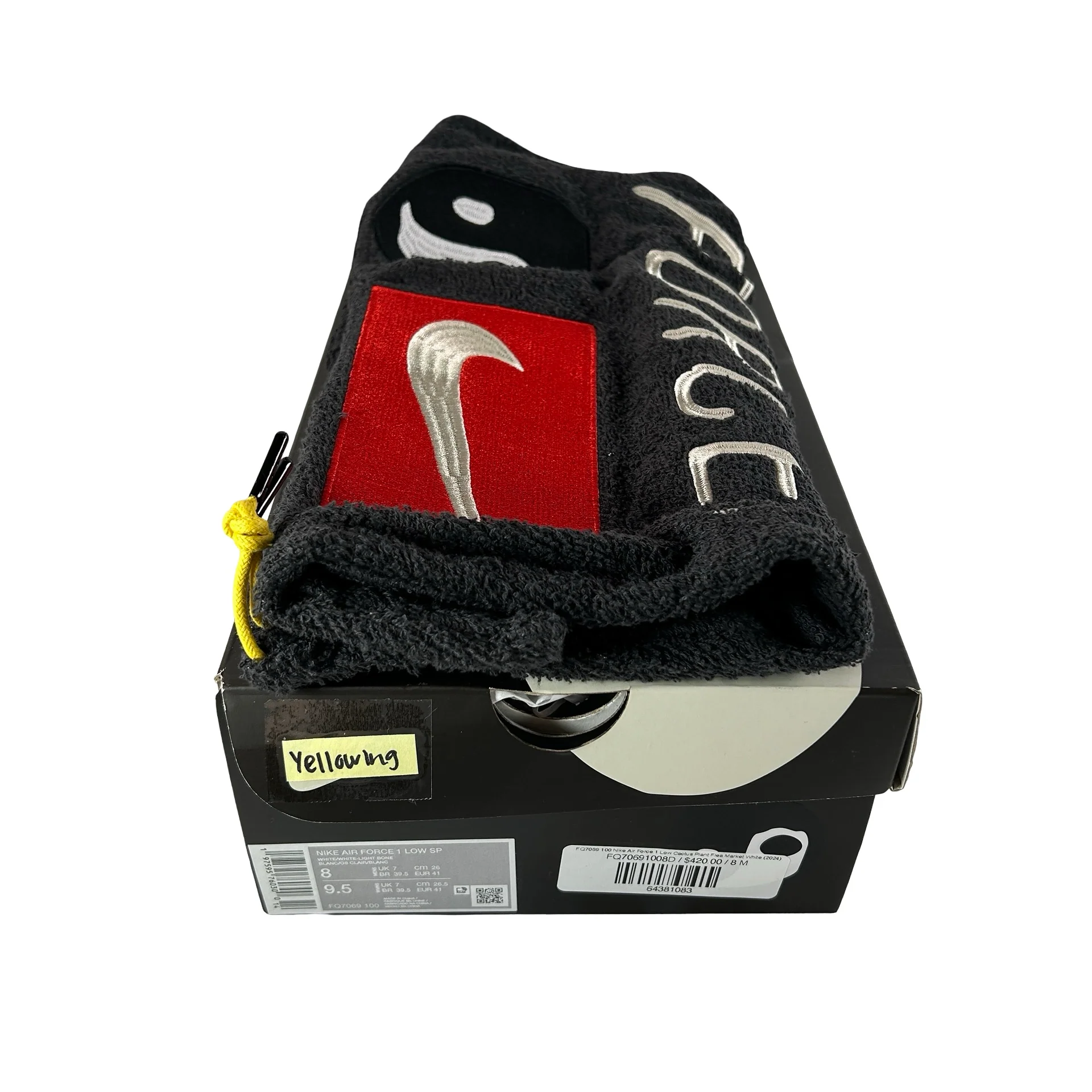 FQ7069 100 Nike Air Force 1 Low Cactus Plant Flea Market White (2024) - 8 M [CONDITIONAL] (Yellowing) - Image 7
