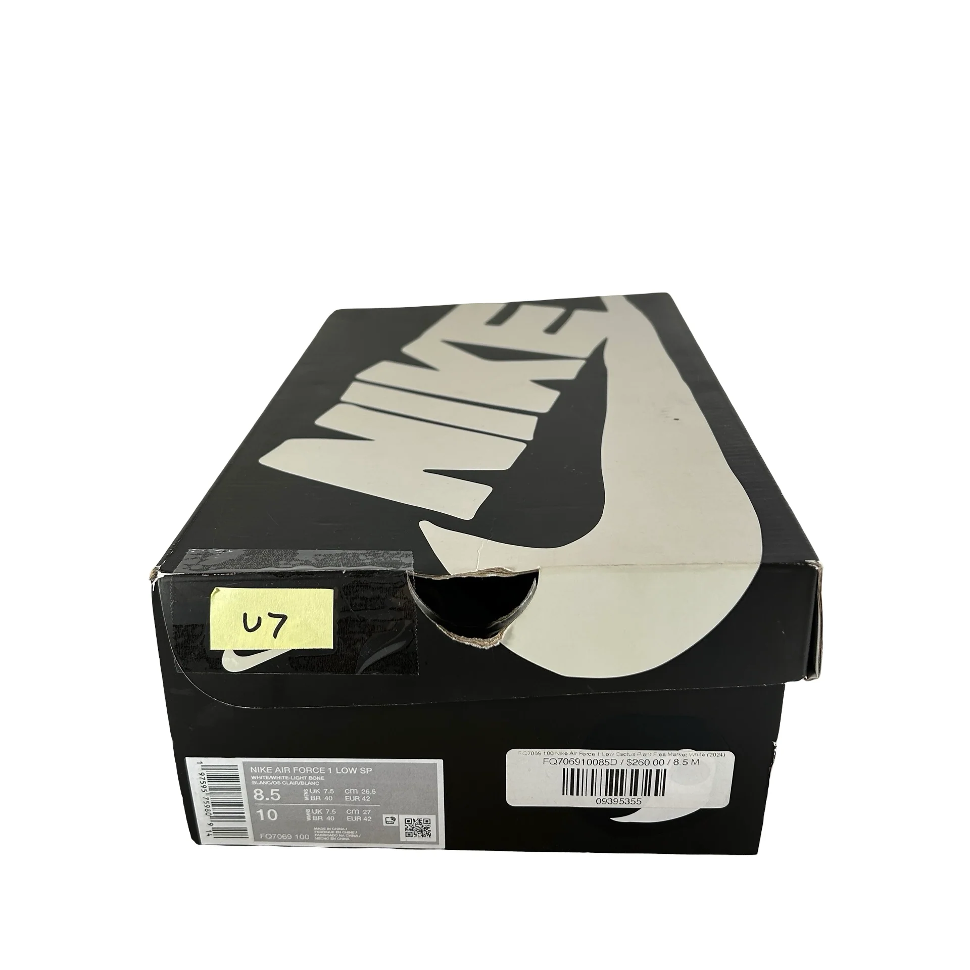 FQ7069 100 Nike Air Force 1 Low Cactus Plant Flea Market White (2024) [USED] - 8.5 M (Used7) - Image 7