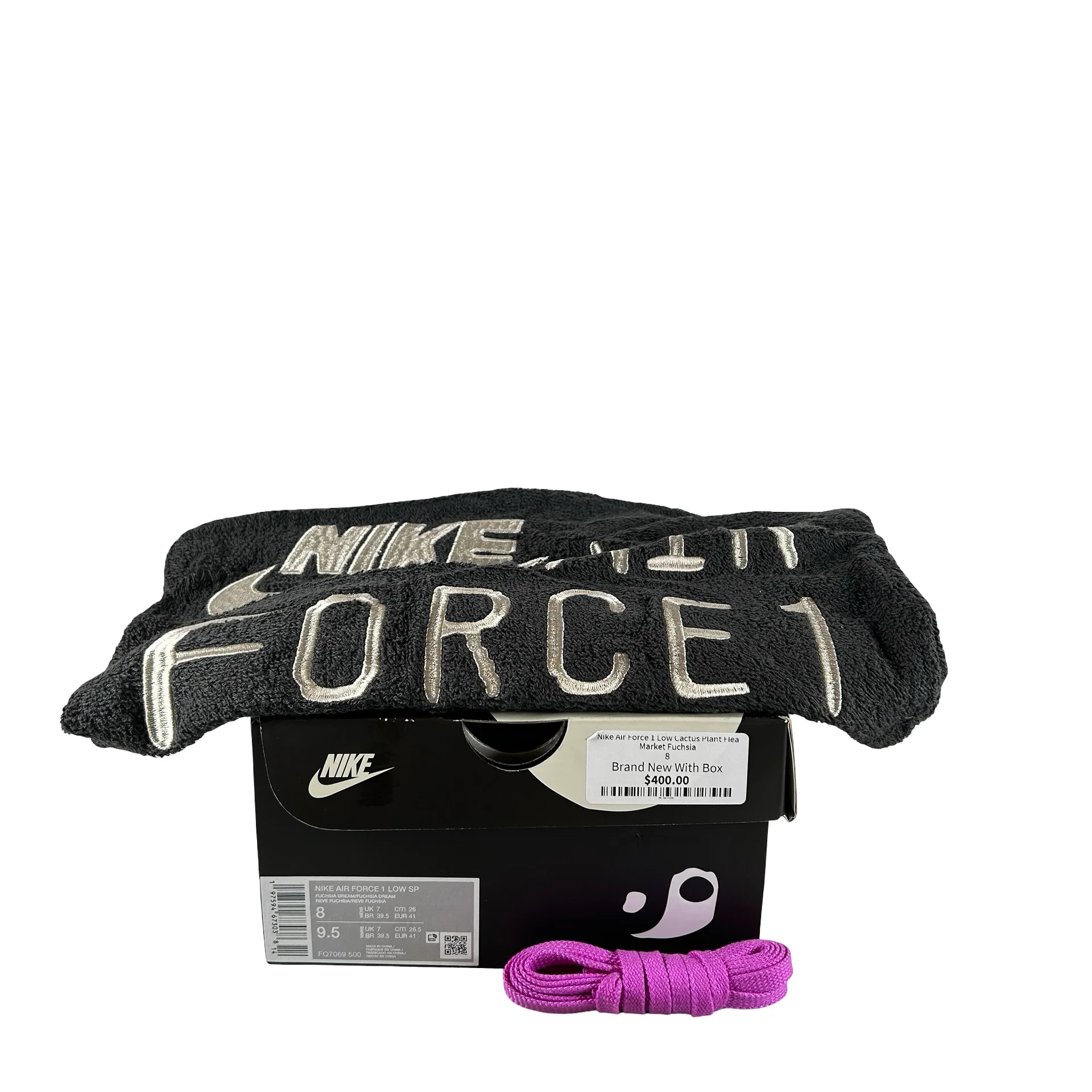 FQ7069 500 Nike Air Force 1 Low Cactus Plant Flea Market Fuchsia (2024) [USED] - 8 M (Used) - Image 7