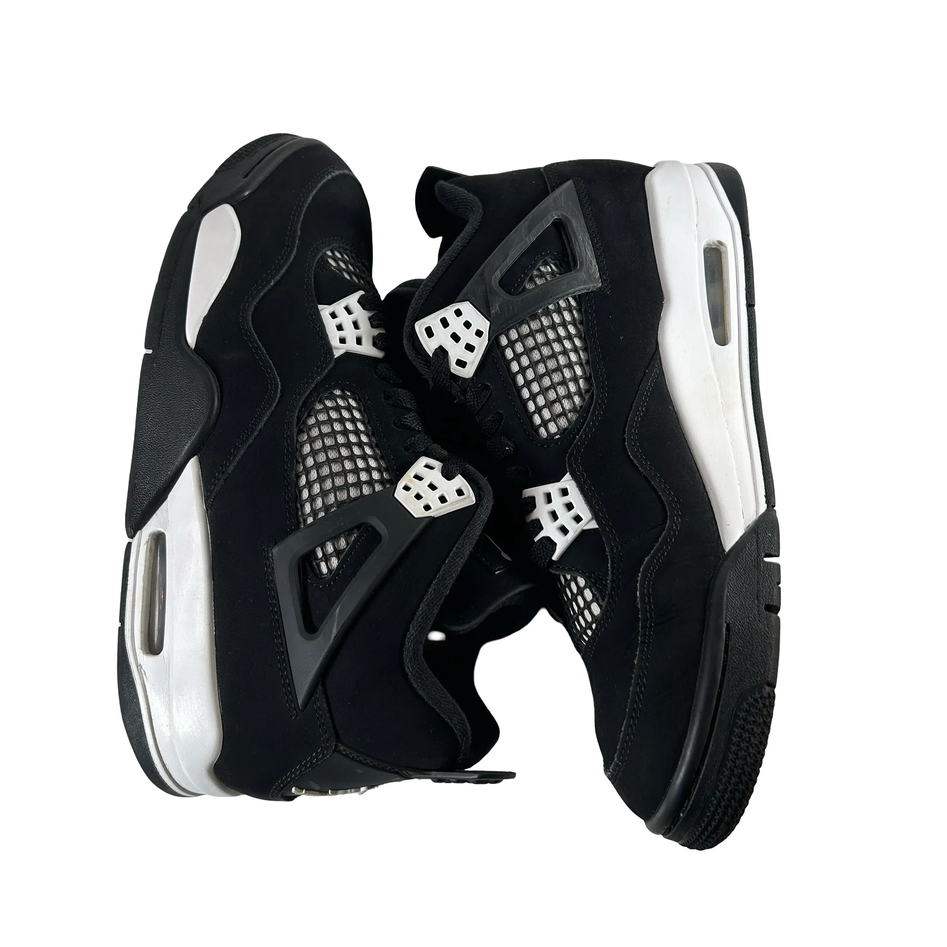 FQ8138 001  Jordan 4 Retro White Thunder [USED] - 8.5 M (Used7) - Image 4