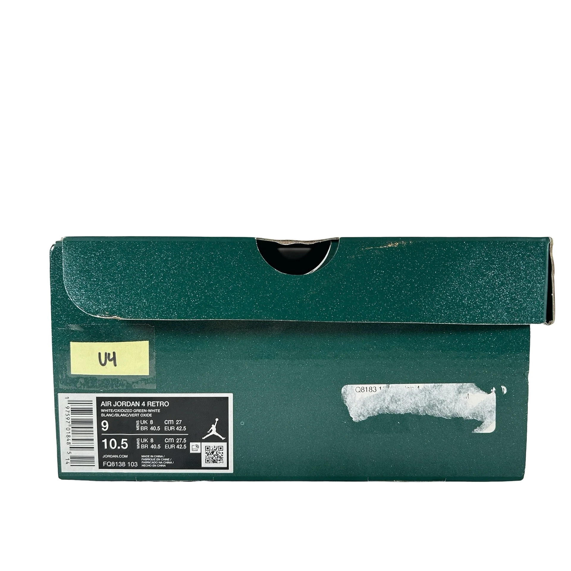 FQ8138 103 Jordan 4 Retro Oxidized Green [USED] - 9 M (Used4) - Image 7