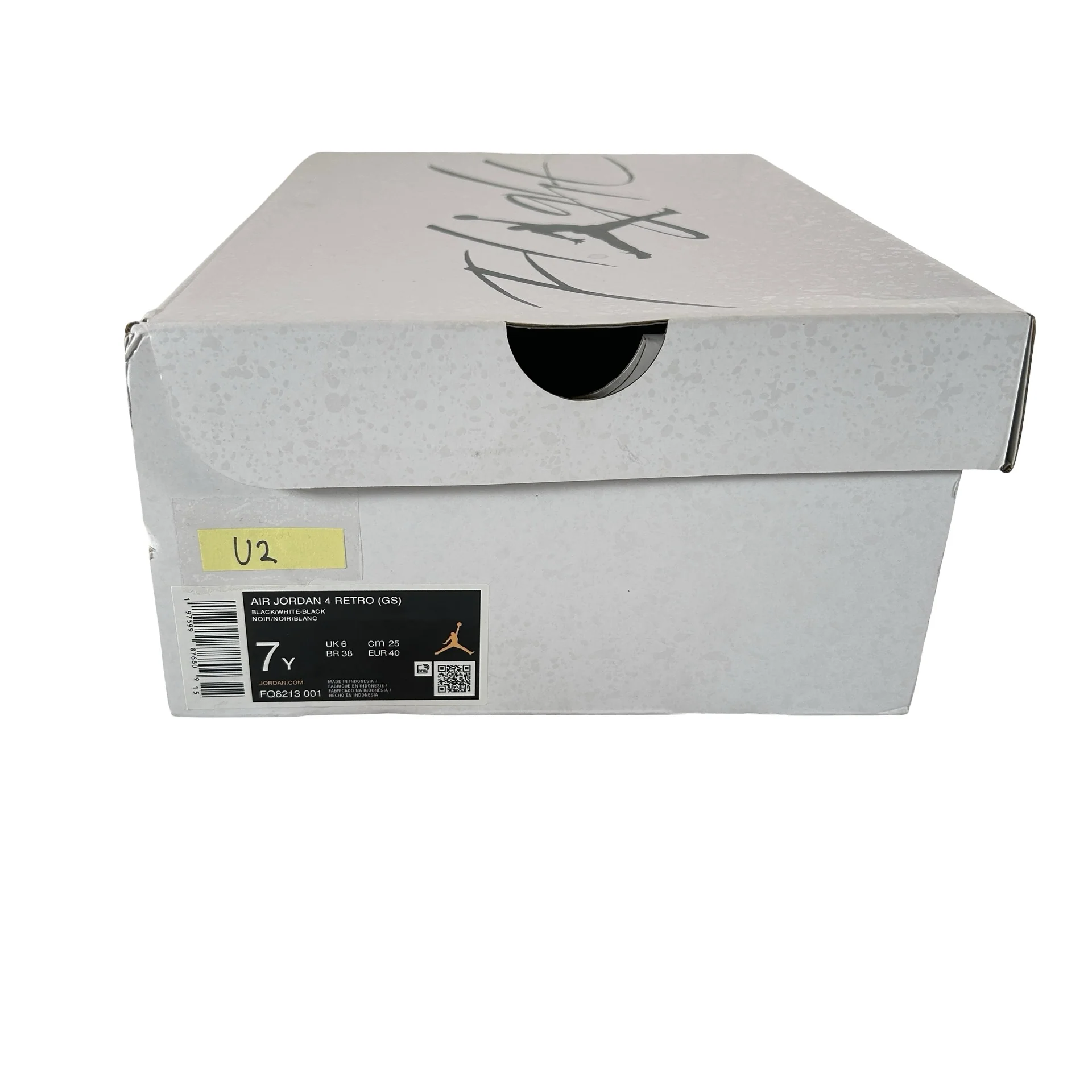 FQ8213 001 Jordan 4 Retro White Thunder (GS) [USED] - 7 Y (Used2) - Image 7
