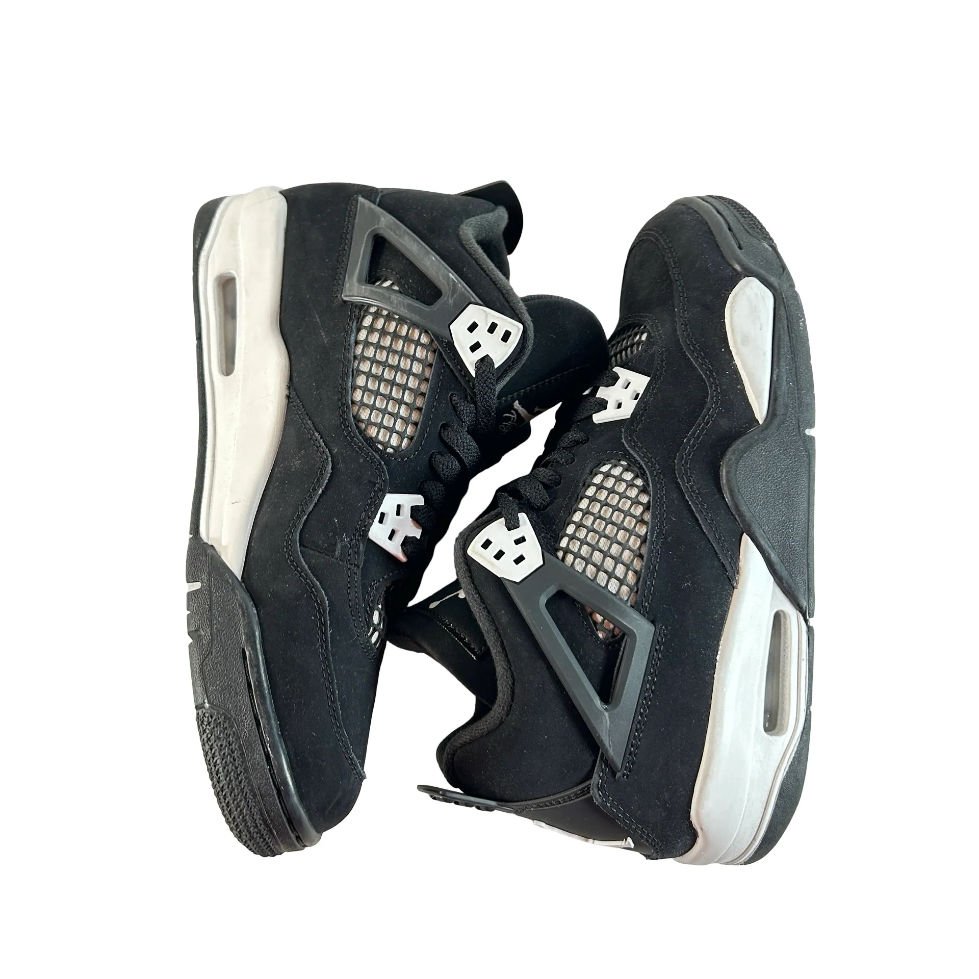 FQ8213 001 Jordan 4 Retro White Thunder (GS) [USED] - 7 Y (Used4) - Image 4