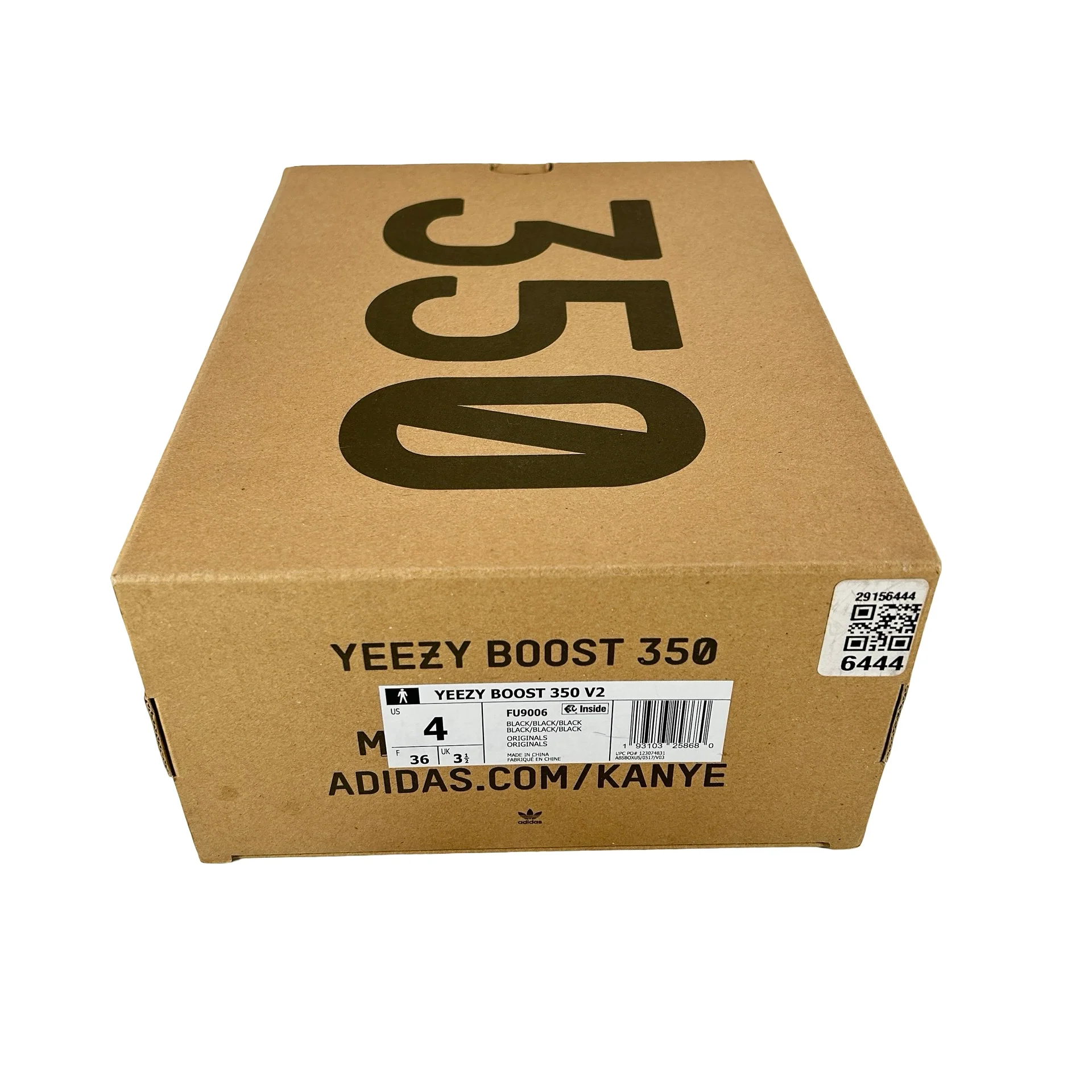 FU9006 adidas Yeezy Boost 350 V2 Black (Non-Reflective) [USED] - 4 M (Used) - Image 7