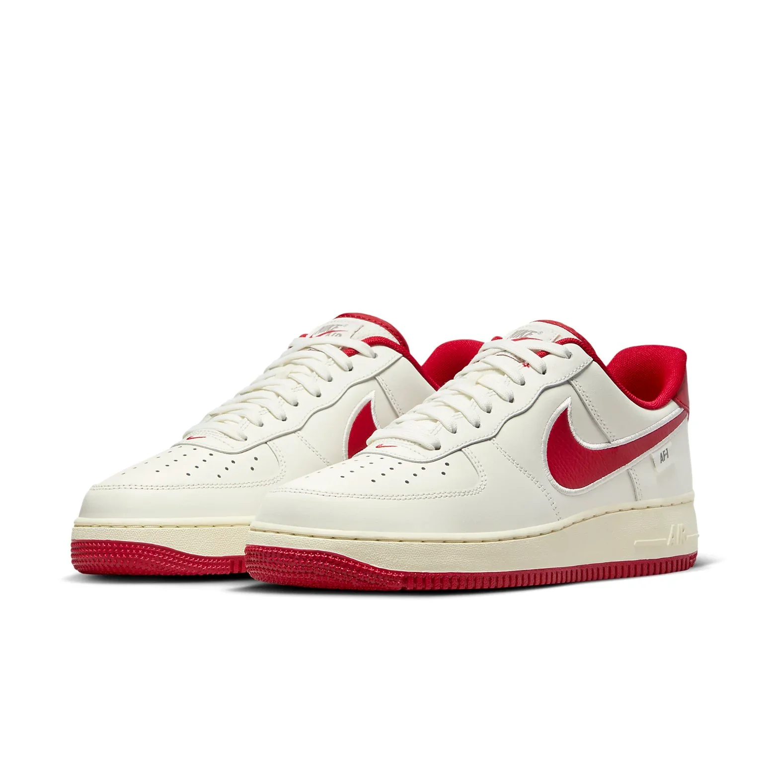 FV0392 101 Nike Air Force 1 Low '07 Sail Gym Red - Image 2