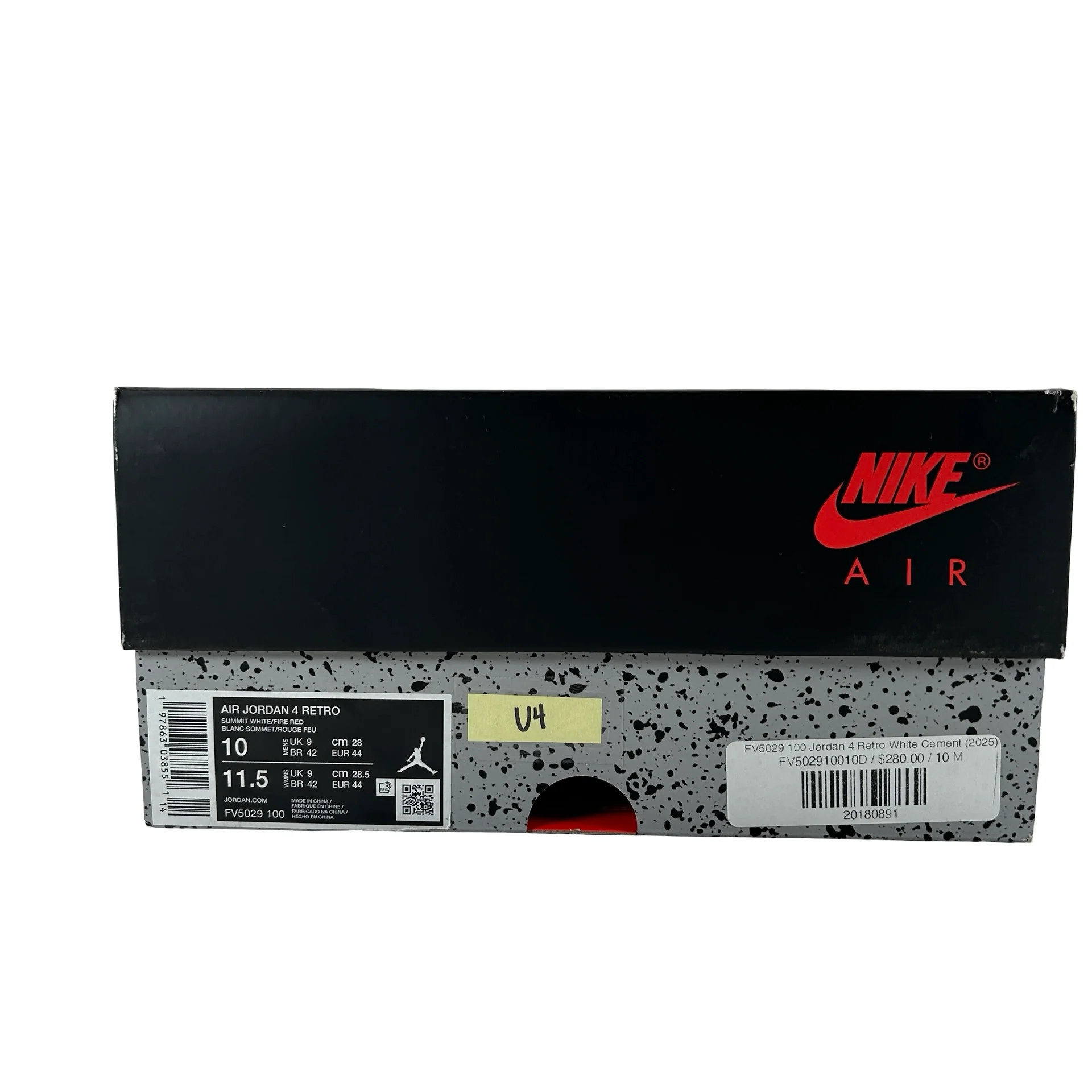 FV5029 100 Jordan 4 Retro White Cement (2025) [USED] - 10 M (Used4) - Image 7