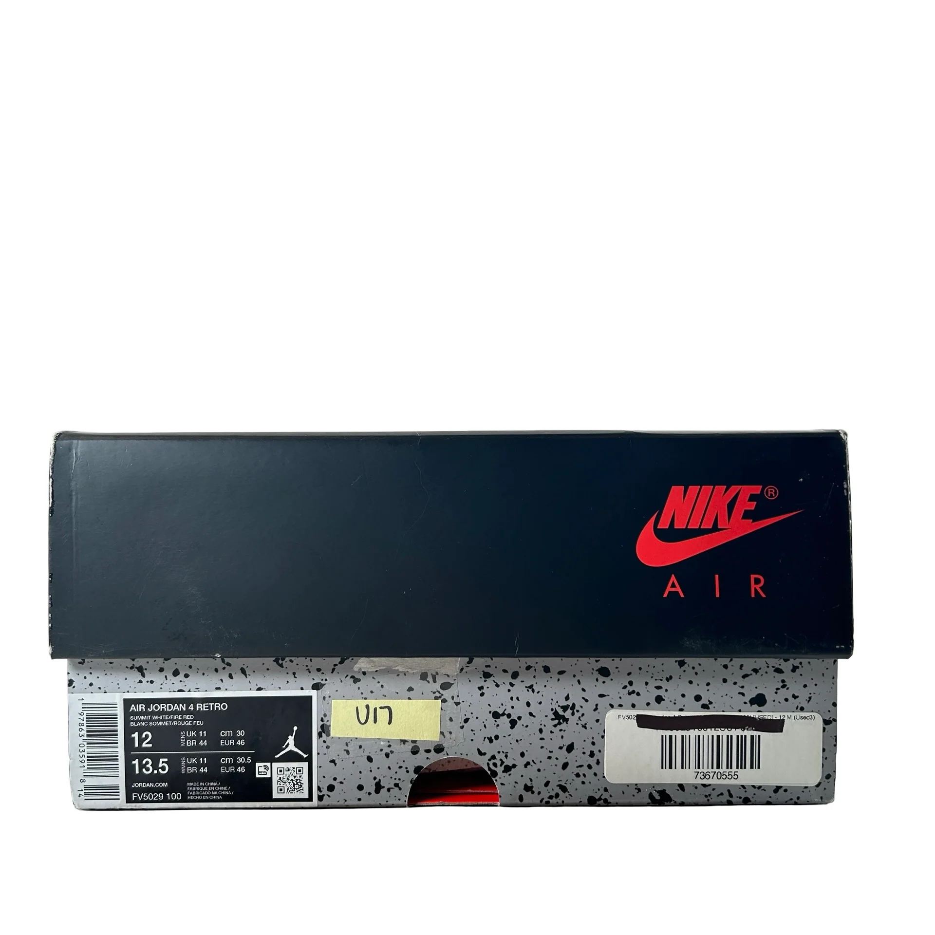 FV5029 100 Jordan 4 Retro White Cement (2025) [USED] - 12 M (Used17) - Image 7