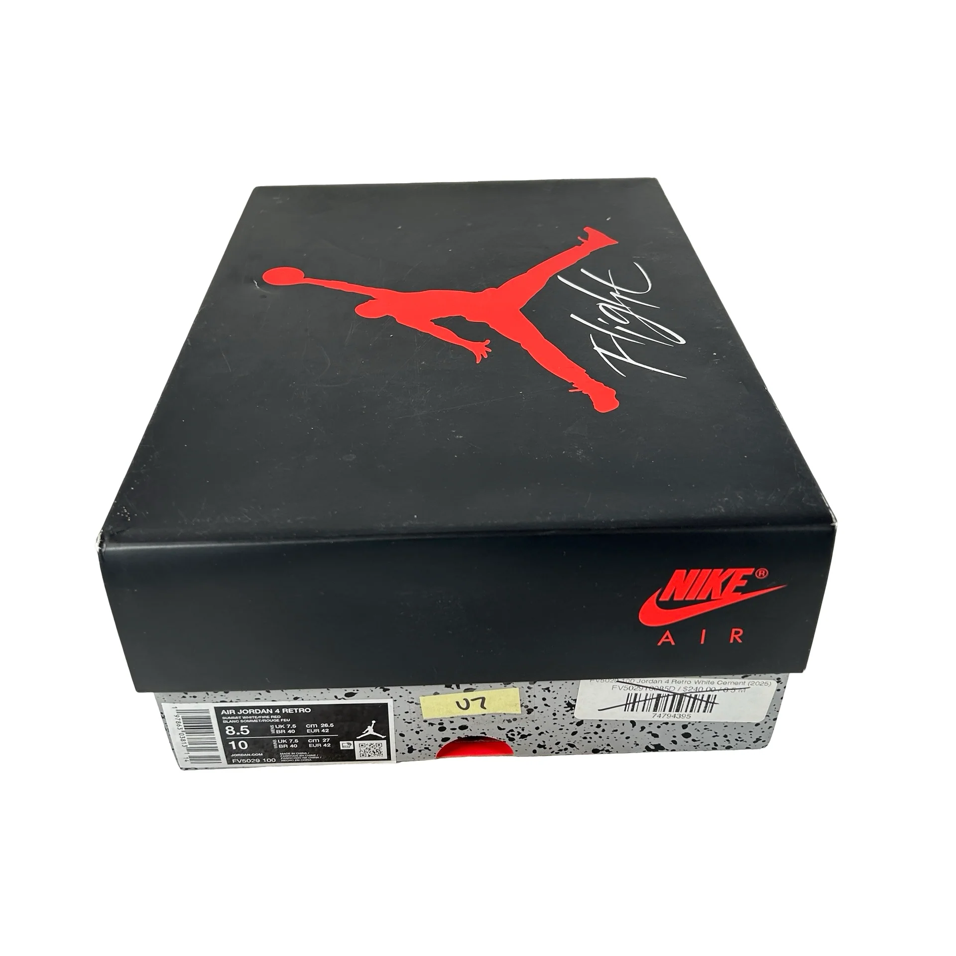 FV5029 100 Jordan 4 Retro White Cement (2025) [USED] - 8.5 M (Used7) - Image 7