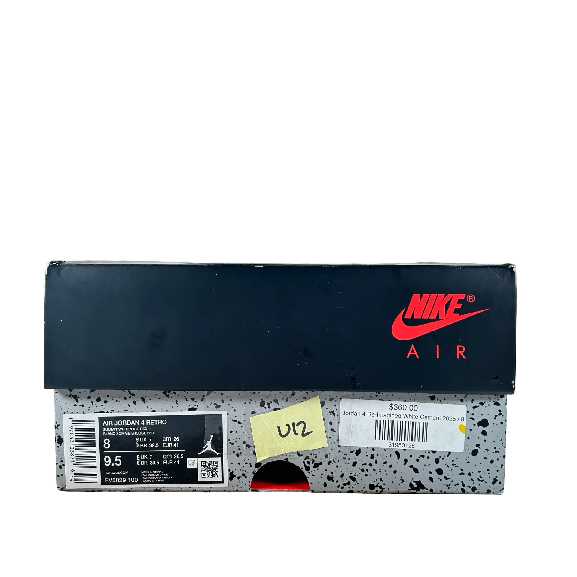 FV5029 100 Jordan 4 Retro White Cement (2025) [USED] - 8 M (Used12) - Image 7