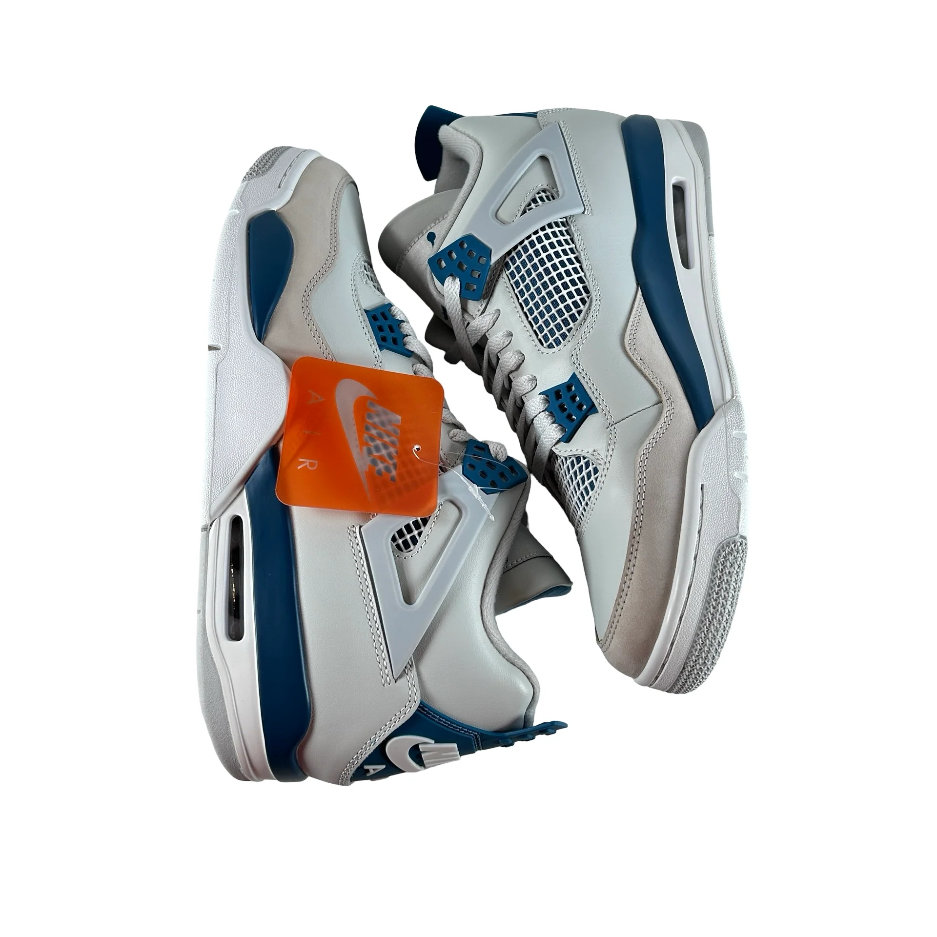 FV5029 141 Jordan 4 Retro Military Blue (2024) [CONDITIONAL] - 12 M (Slight Yellowing On Front Panel) - Image 4