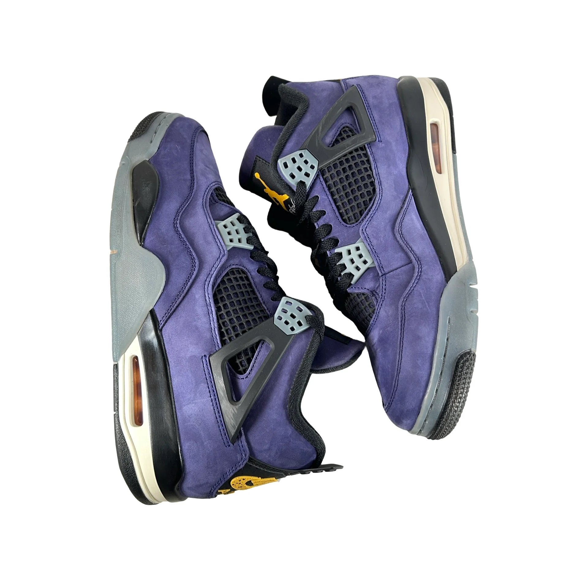 FV5029 500 Jordan 4 Retro Lakers [USED] - 9.5 M (Used) - Image 4