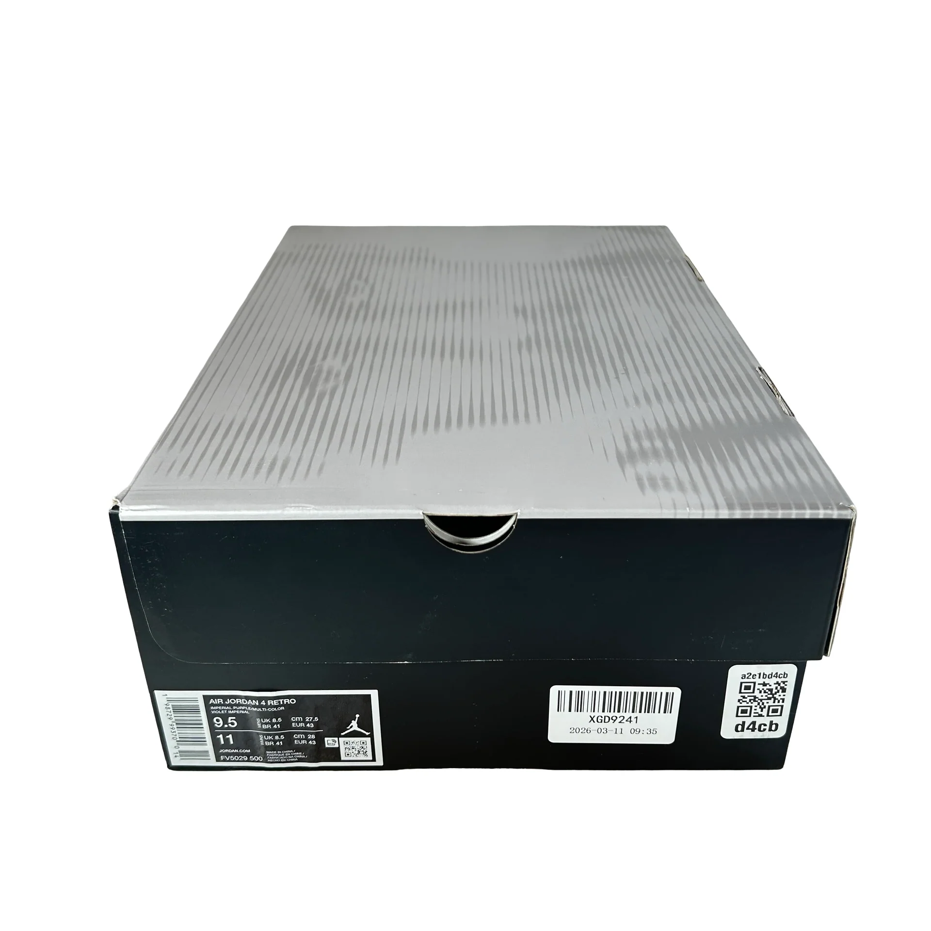 FV5029 500 Jordan 4 Retro Lakers [USED] - 9.5 M (Used) - Image 7