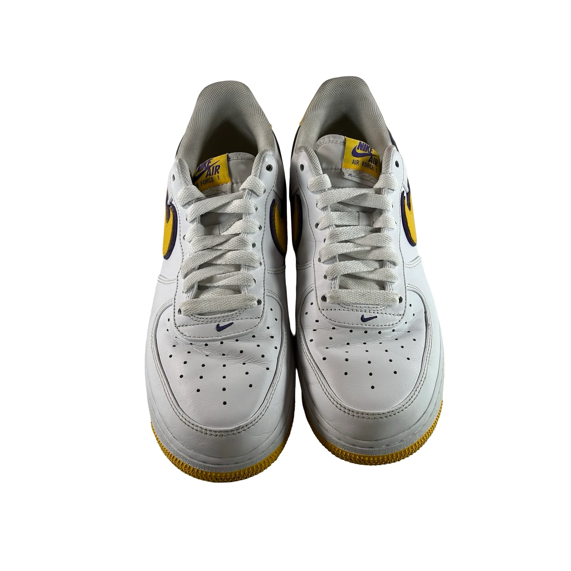 FZ1151 100 Nike Air Force 1 Low Retro QS Kobe Bryant Lakers Home [USED] - 10 M (Used) (No Box) - Image 2