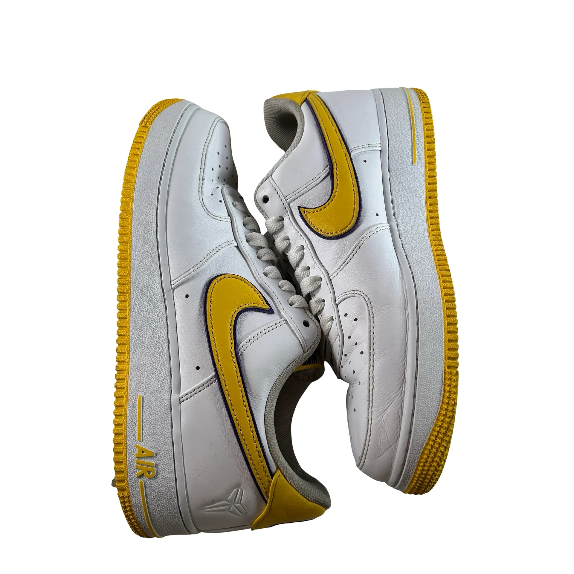 FZ1151 100 Nike Air Force 1 Low Retro QS Kobe Bryant Lakers Home [USED] - 10 M (Used) (No Box) - Image 5