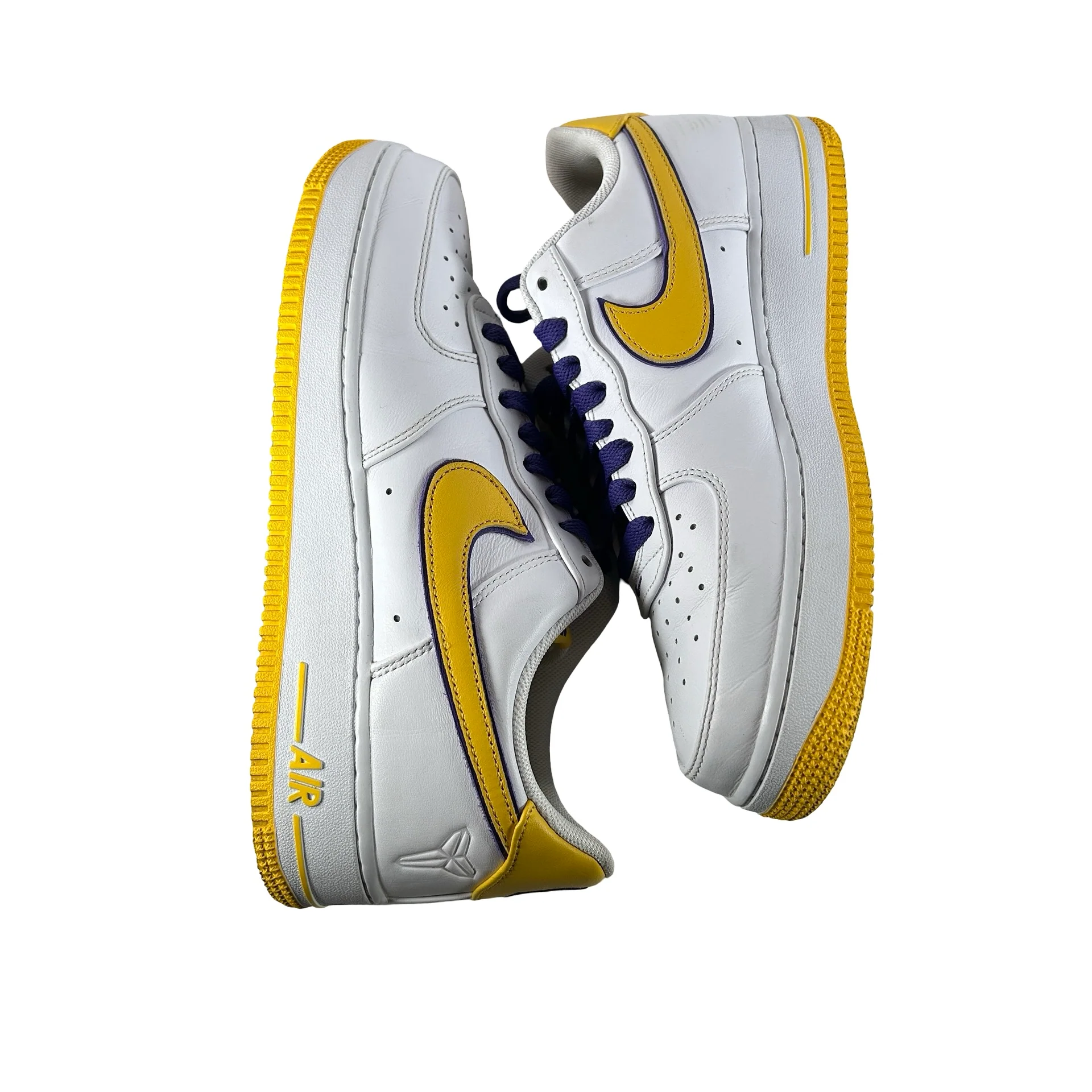 FZ1151 100 Nike Air Force 1 Low Retro QS Kobe Bryant Lakers Home [USED] - 10 M (Used2) - Image 4