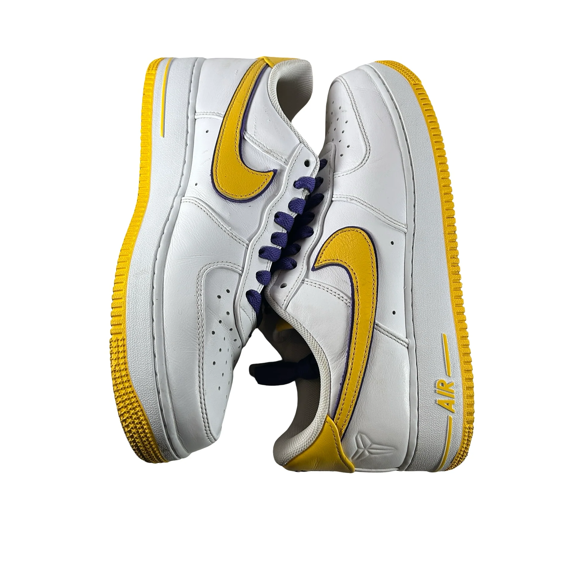 FZ1151 100 Nike Air Force 1 Low Retro QS Kobe Bryant Lakers Home [USED] - 10 M (Used2) - Image 5