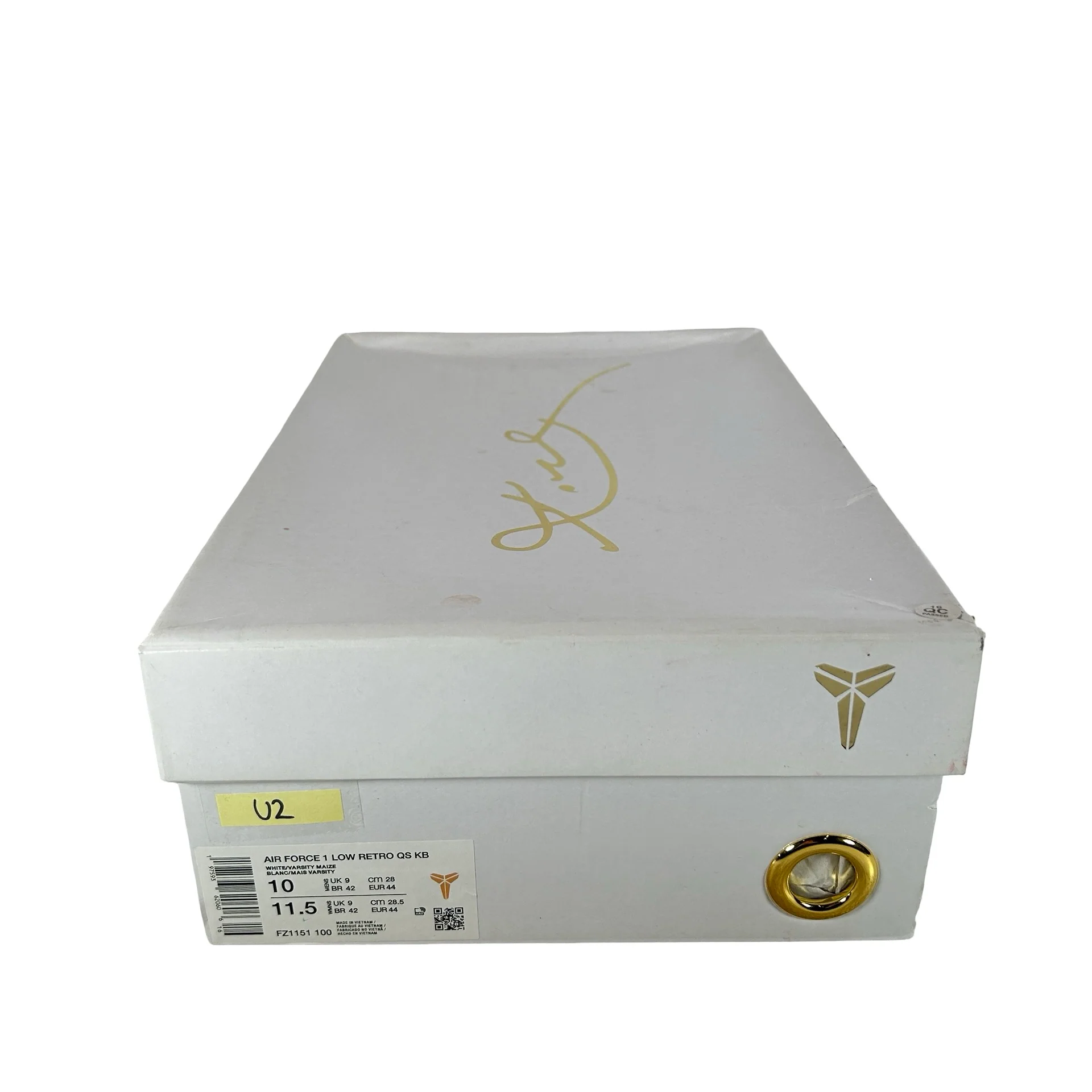FZ1151 100 Nike Air Force 1 Low Retro QS Kobe Bryant Lakers Home [USED] - 10 M (Used2) - Image 7