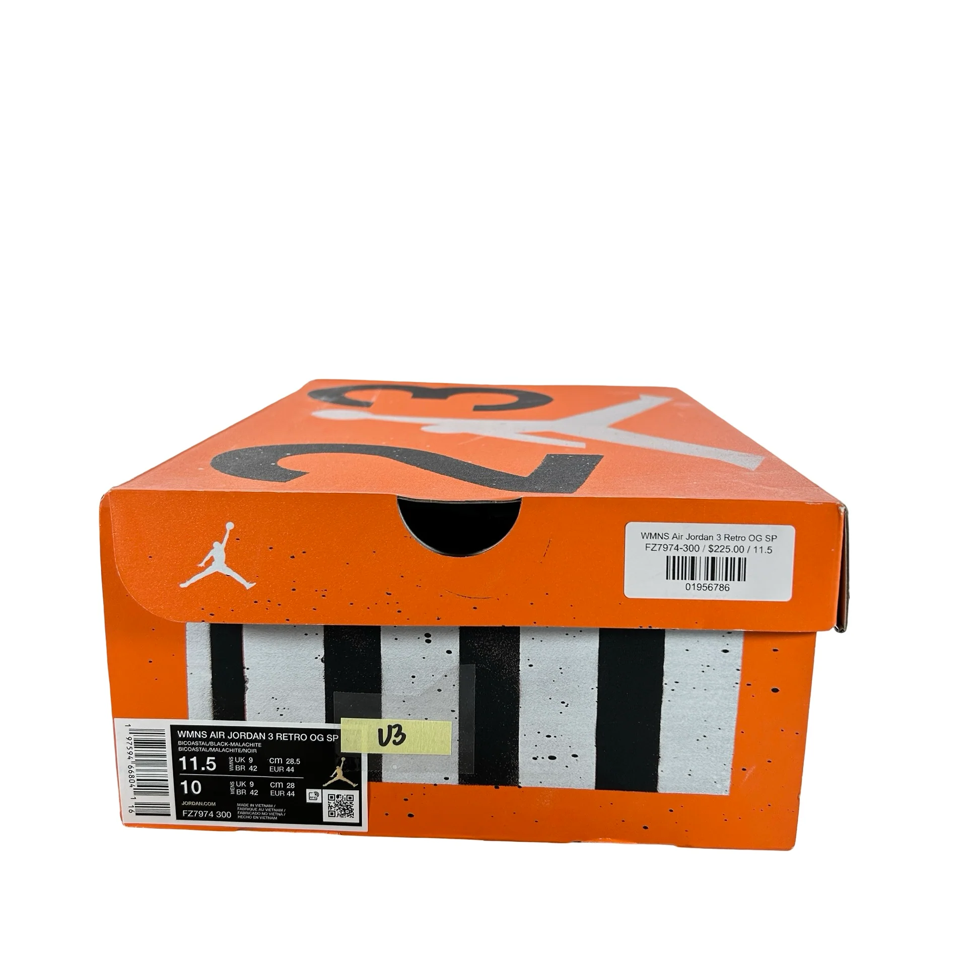 FZ7974 300 Jordan 3 Retro Nina Chanel Abney Bicoastal (Women's) [USED] - 11.5 W / 10 M (Used3) - Image 7