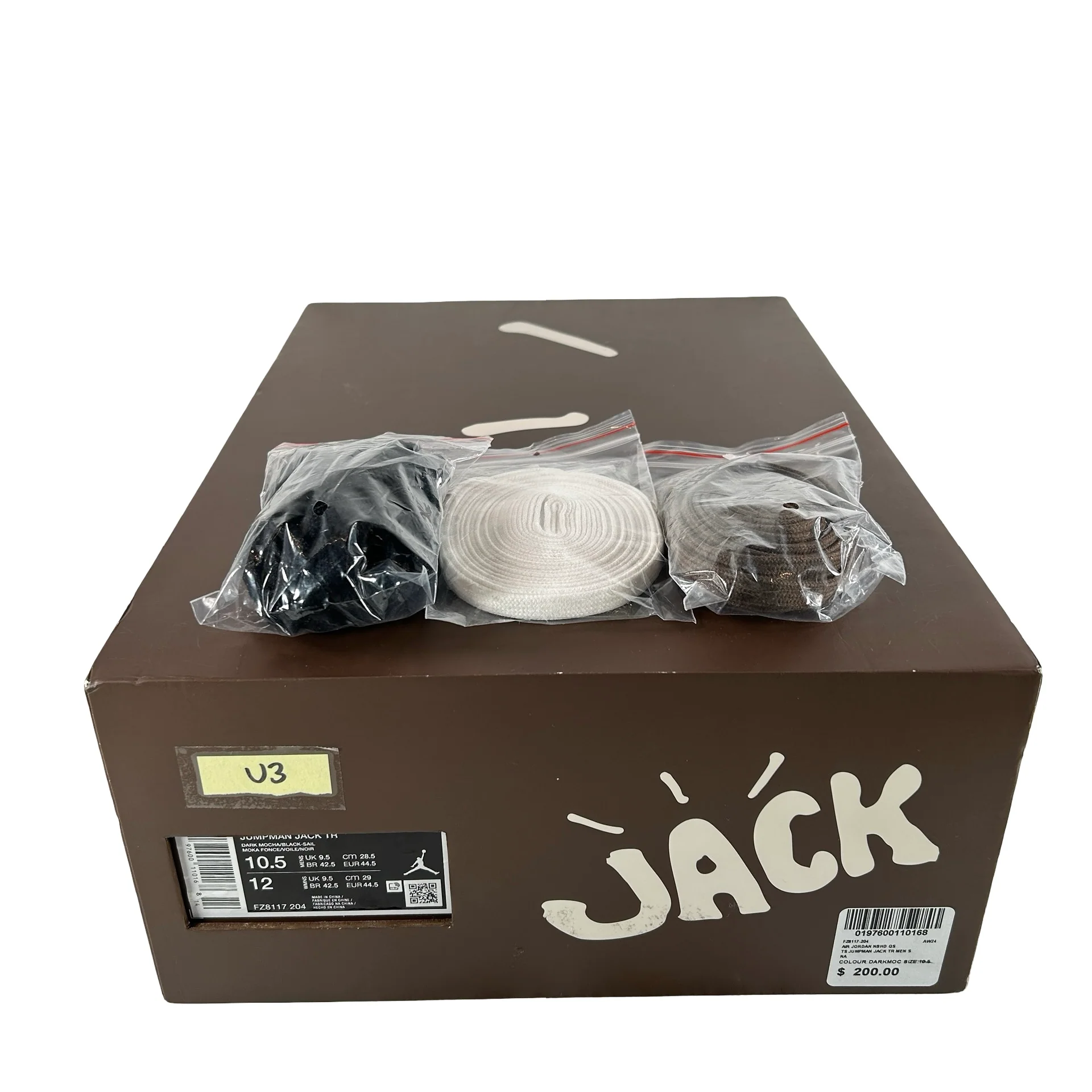 FZ8117 204 Jordan Jumpman Jack TR Travis Scott Dark Mocha [USED] - 10.5 M (Used3) - Image 7