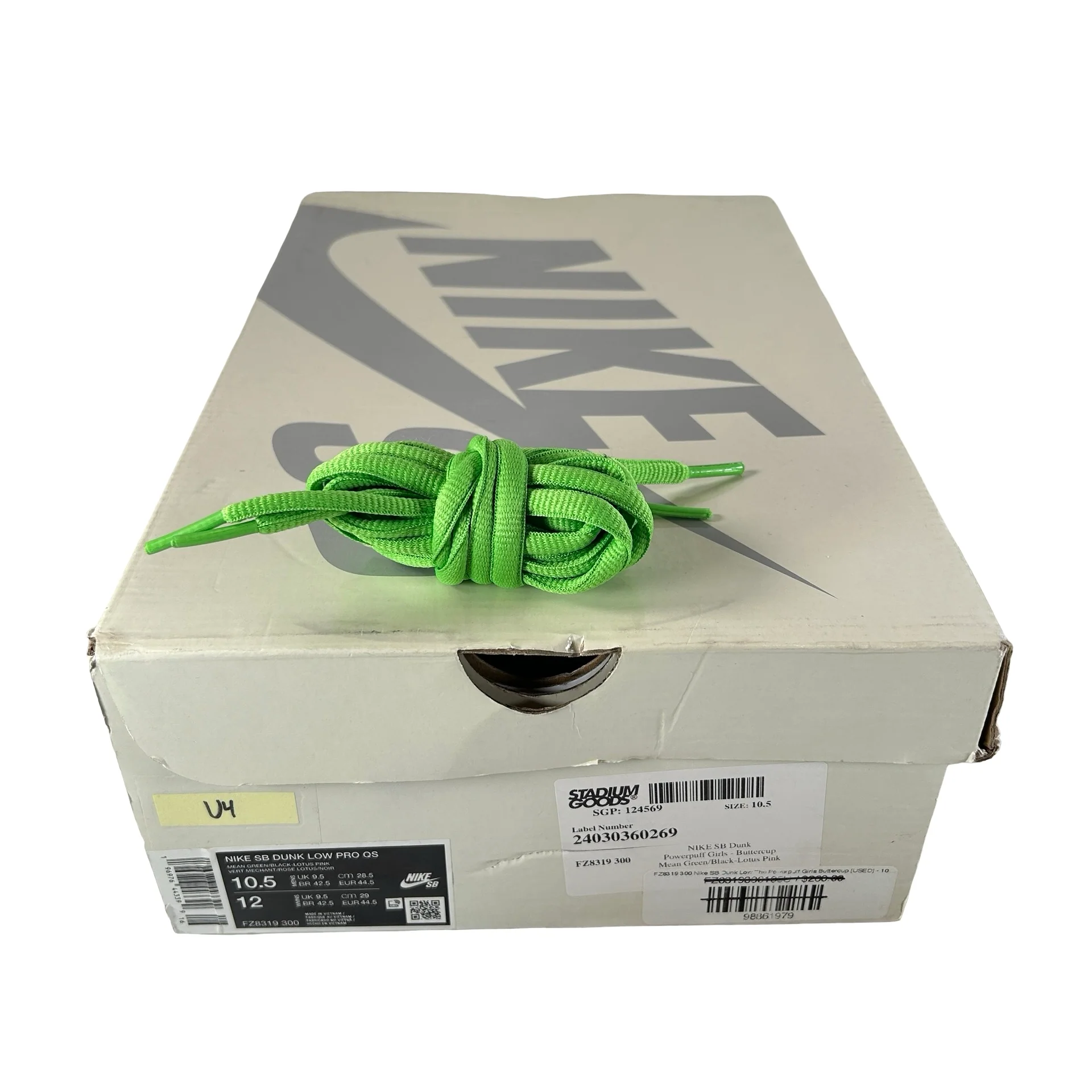 FZ8319 300 Nike SB Dunk Low The Powerpuff Girls Buttercup [USED] - 10.5 M (Used4) - Image 7