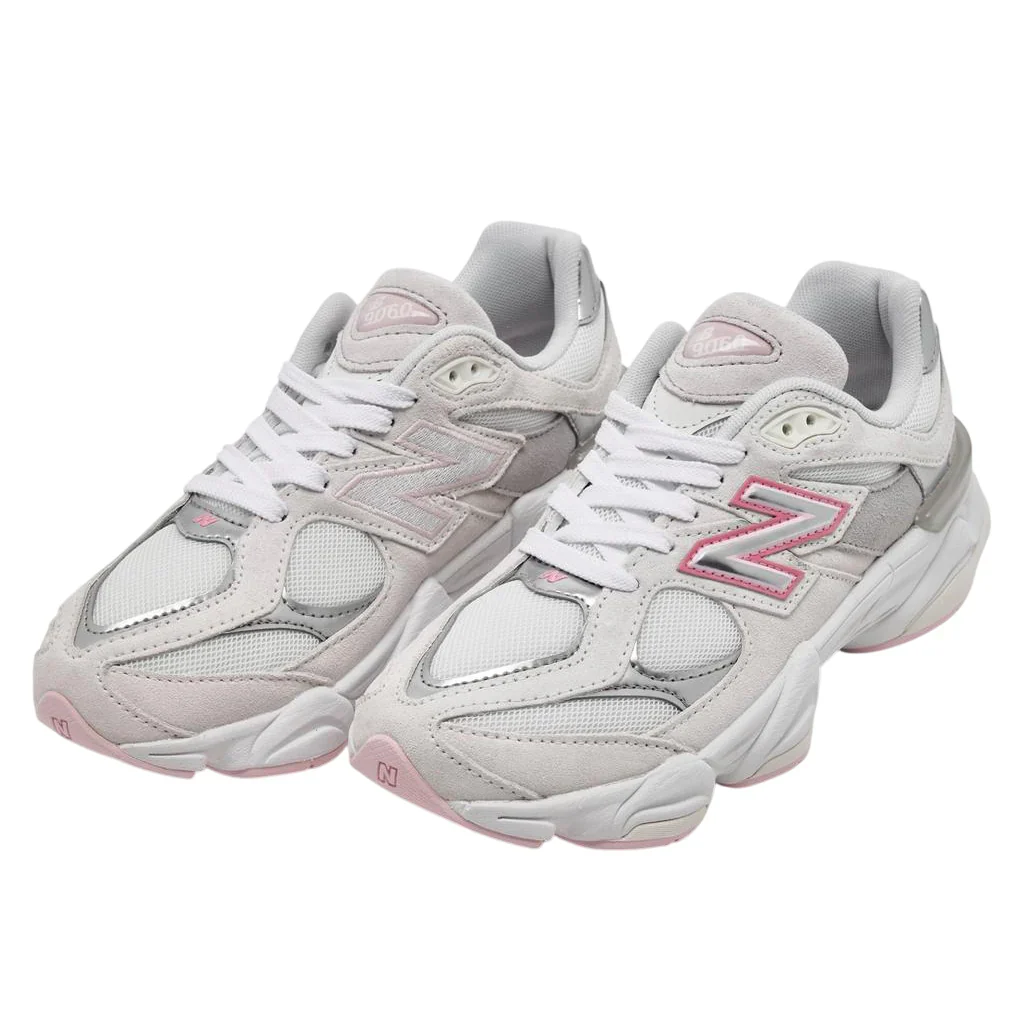 G90607K2 New Balance 9060 Pink Metallic Grey (GS) - Image 3