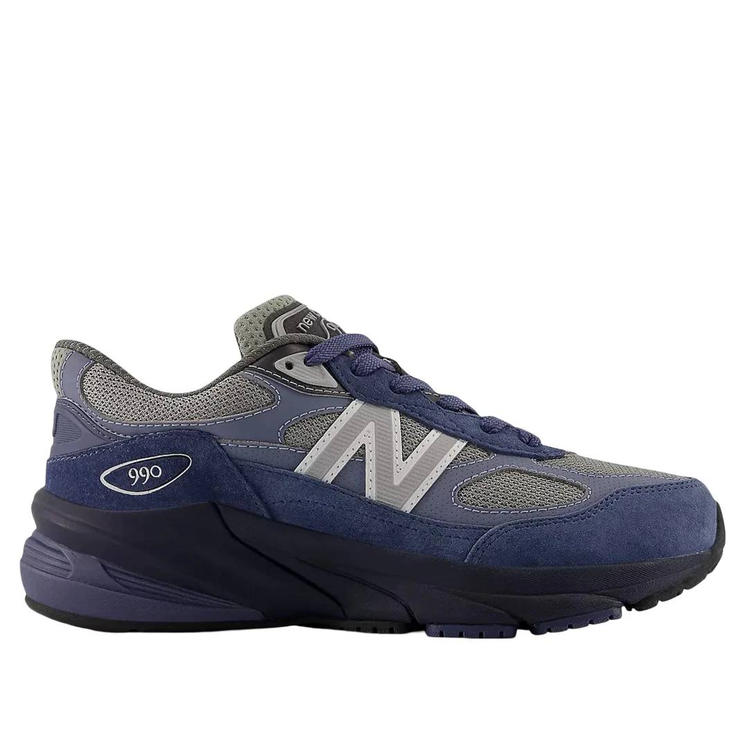 GC990LT6 New Balance Big Kid’s 990v6 Vintage Indigo/Arctic Grey - Image 2