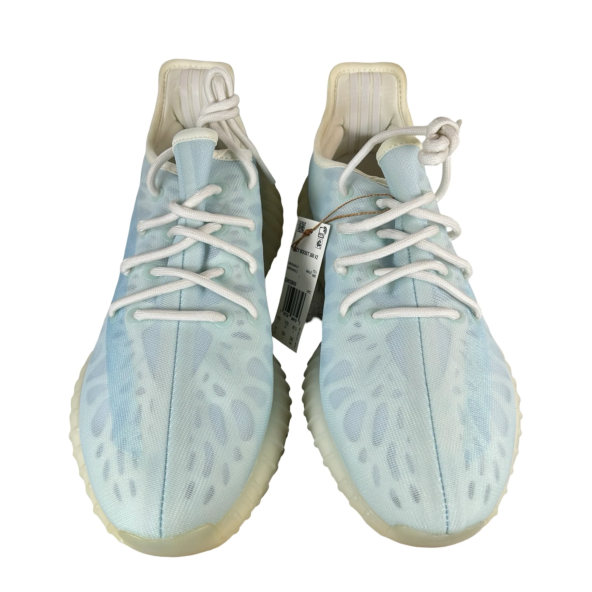GW2869 adidas Yeezy Boost 350 V2 Mono Ice - 11 M (Slight Yellowing) - Image 2