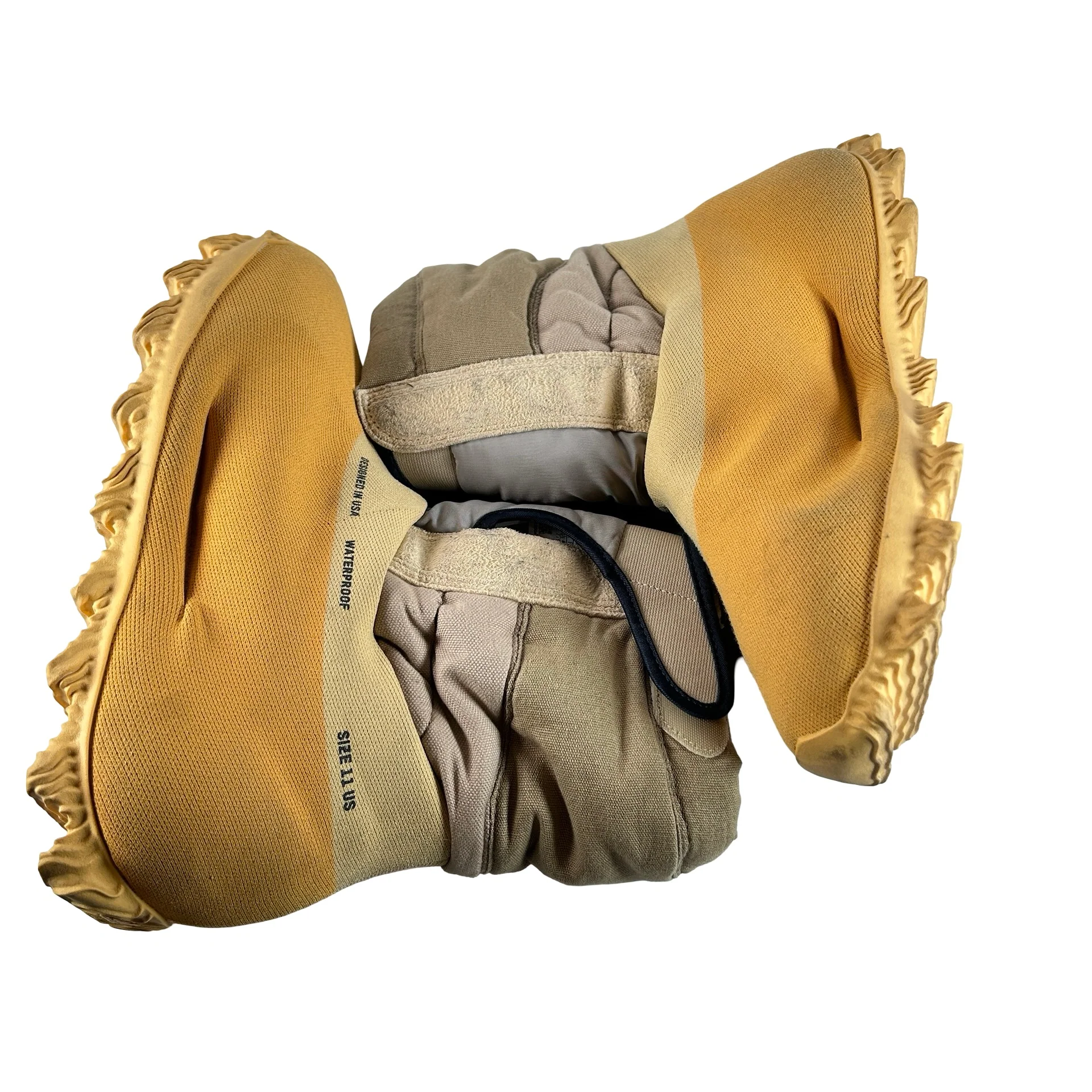 GY1824 adidas Yeezy Knit RNR Boot Sulfur [USED] - 11 M (Used) (No Box) - Image 4
