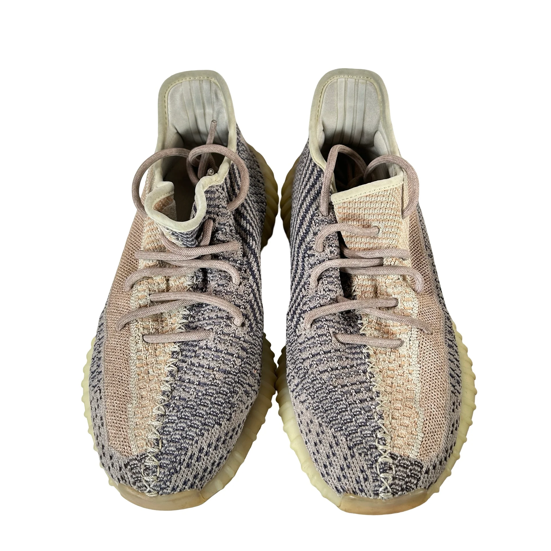GY7658 adidas Yeezy Boost 350 V2 Ash Pearl [USED] - 9 M (Used) - Image 2