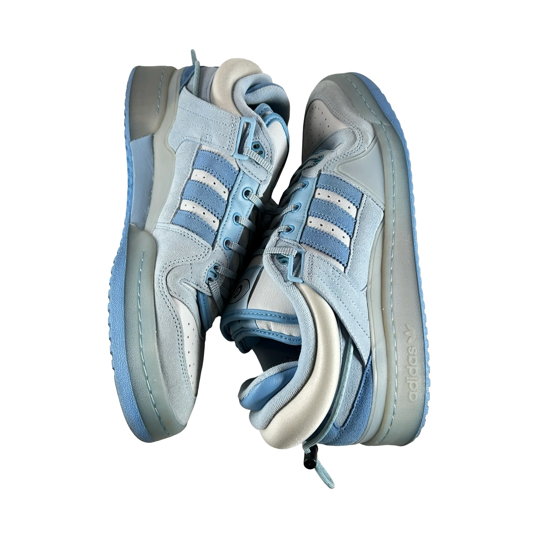 GY9693 adidas Forum Buckle Low Bad Bunny Blue Tint [USED] - 12 M (Used) (No Box) - Image 5