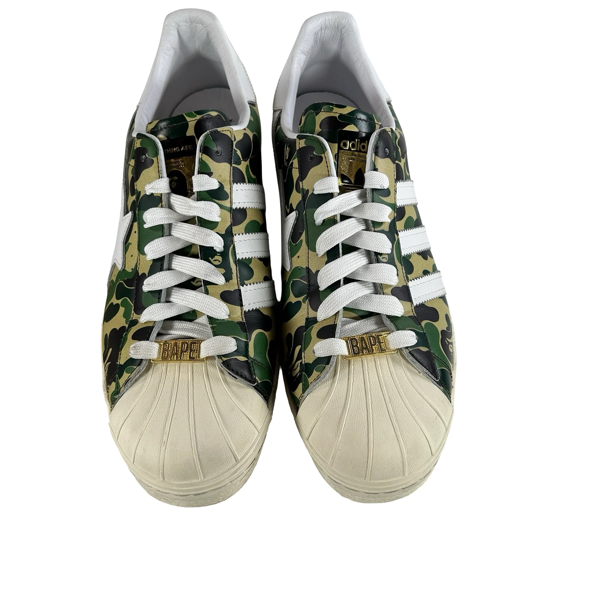 GZ8981 adidas Superstar Bape ABC Camo Green [USED] - 12 (Used) (No Box) - Image 2