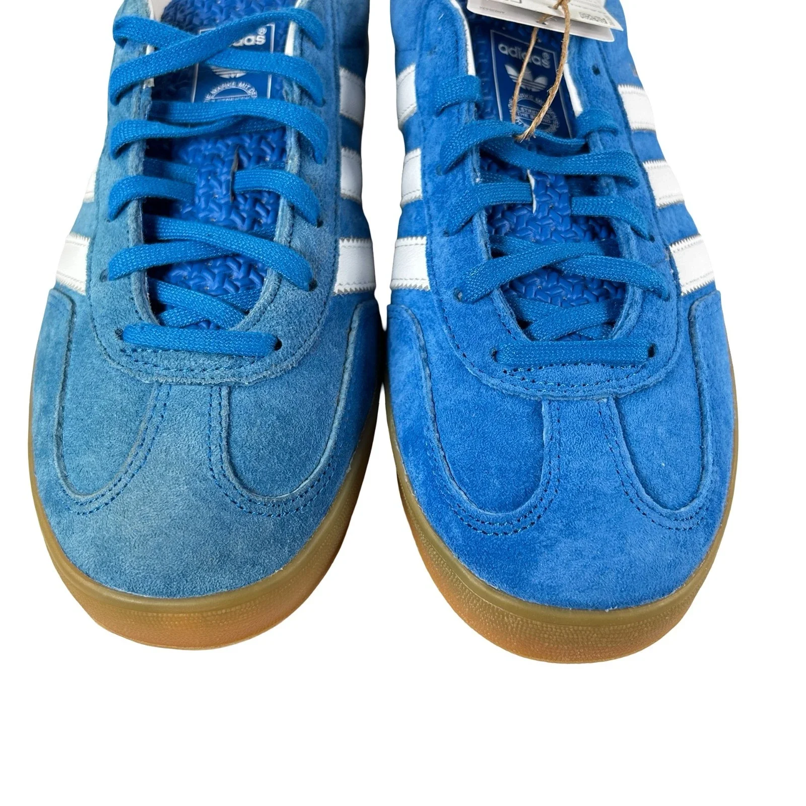 H06260 adidas Gazelle Indoor Blue Bird Gum - 8 M (Right Shoe Discolored) - Image 6