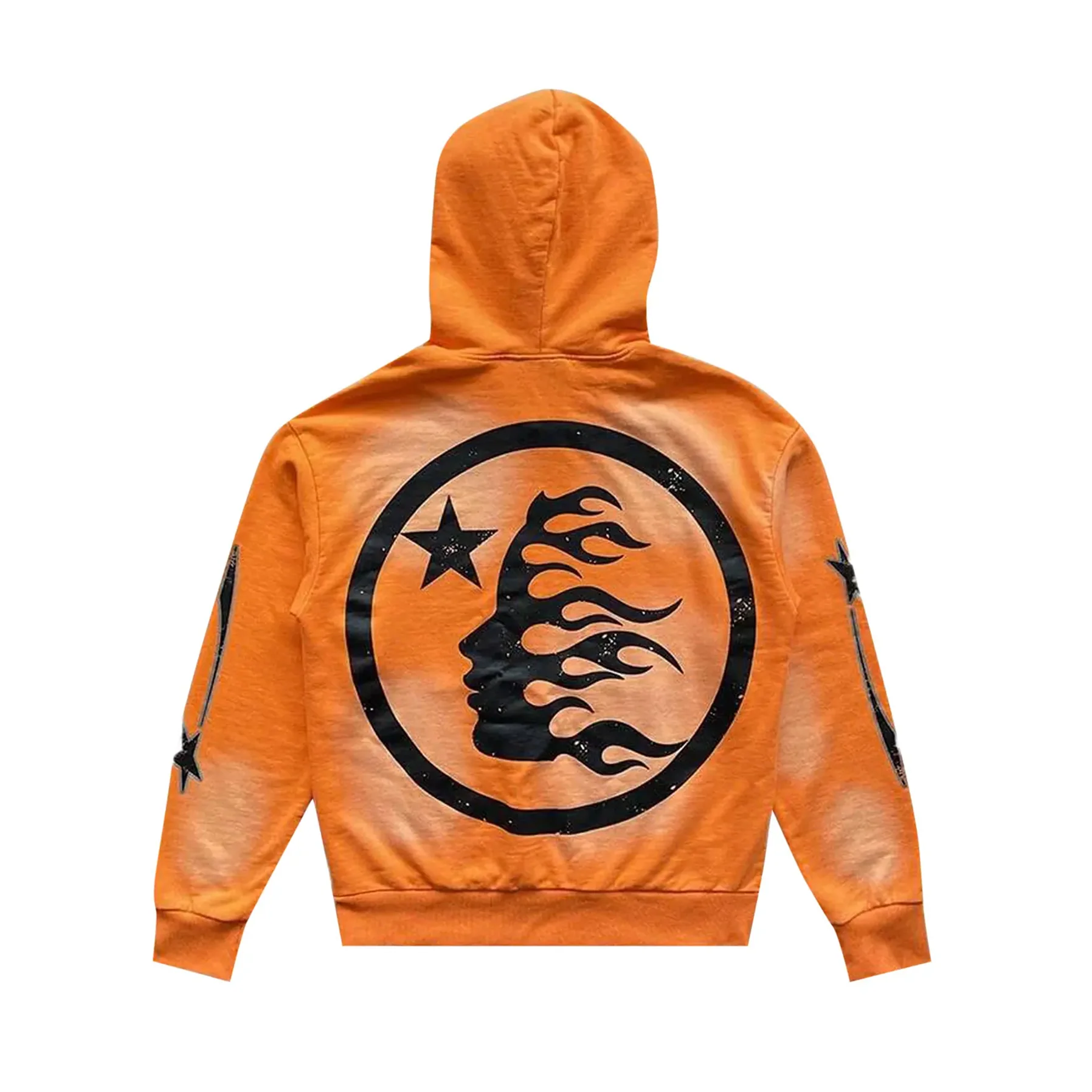 Hellstar Fire Orange Hoodie Orange Dye - Image 2
