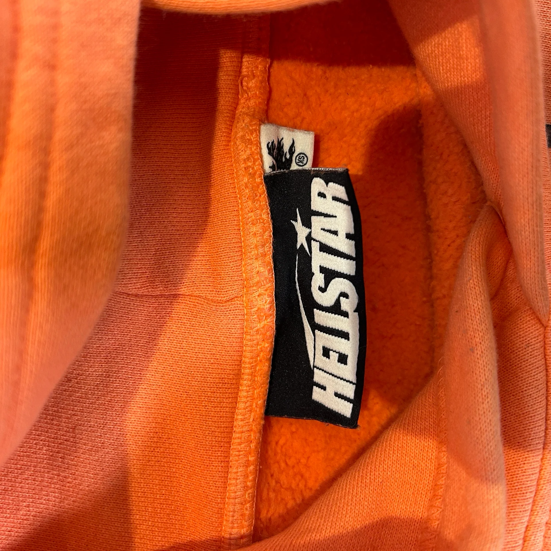 Hellstar Fire Orange Hoodie Orange Dye [USED] - XS (Used) - Image 5
