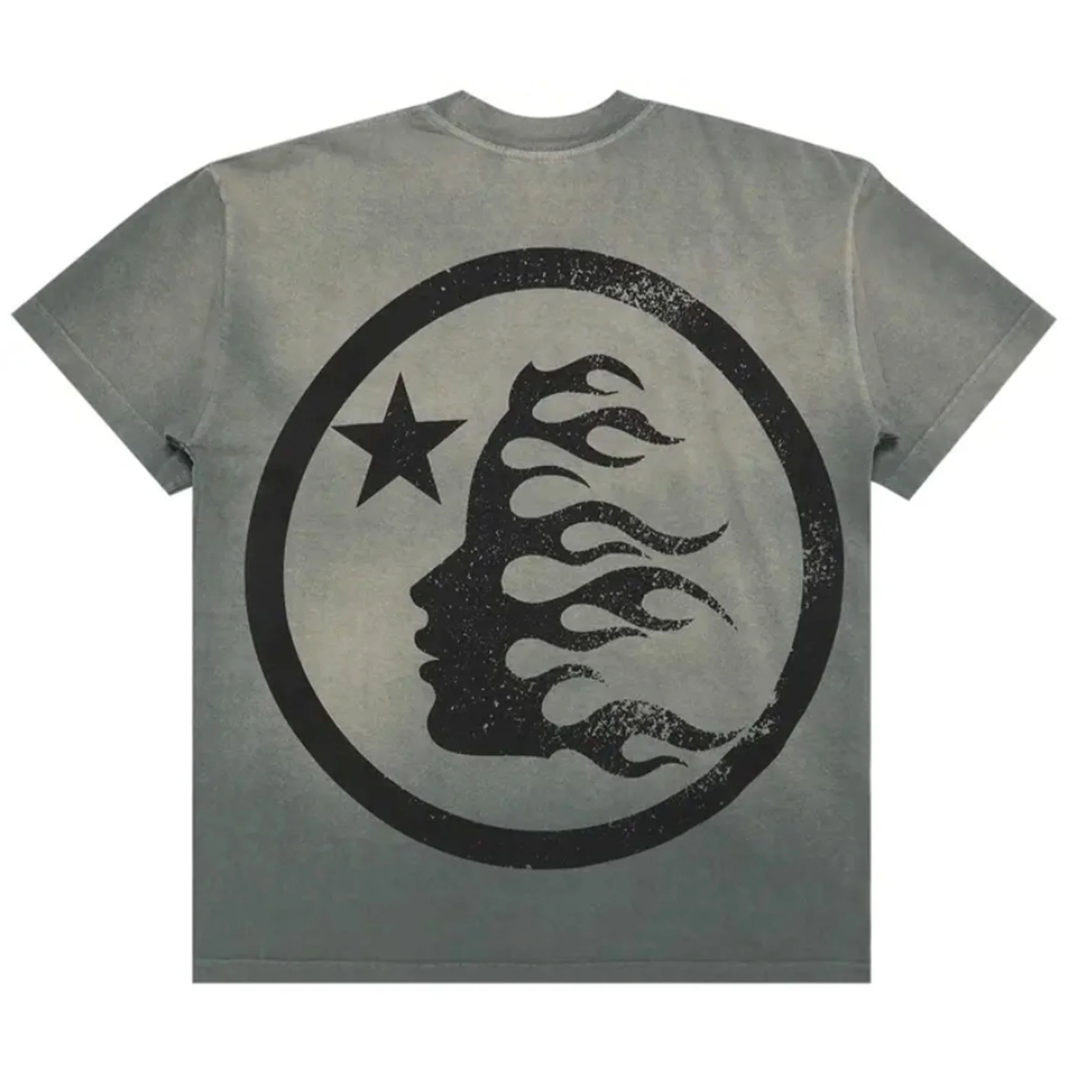 Hellstar Gel Sport Logo T-shirt Grey [USED] - XL (Used) - Image 2