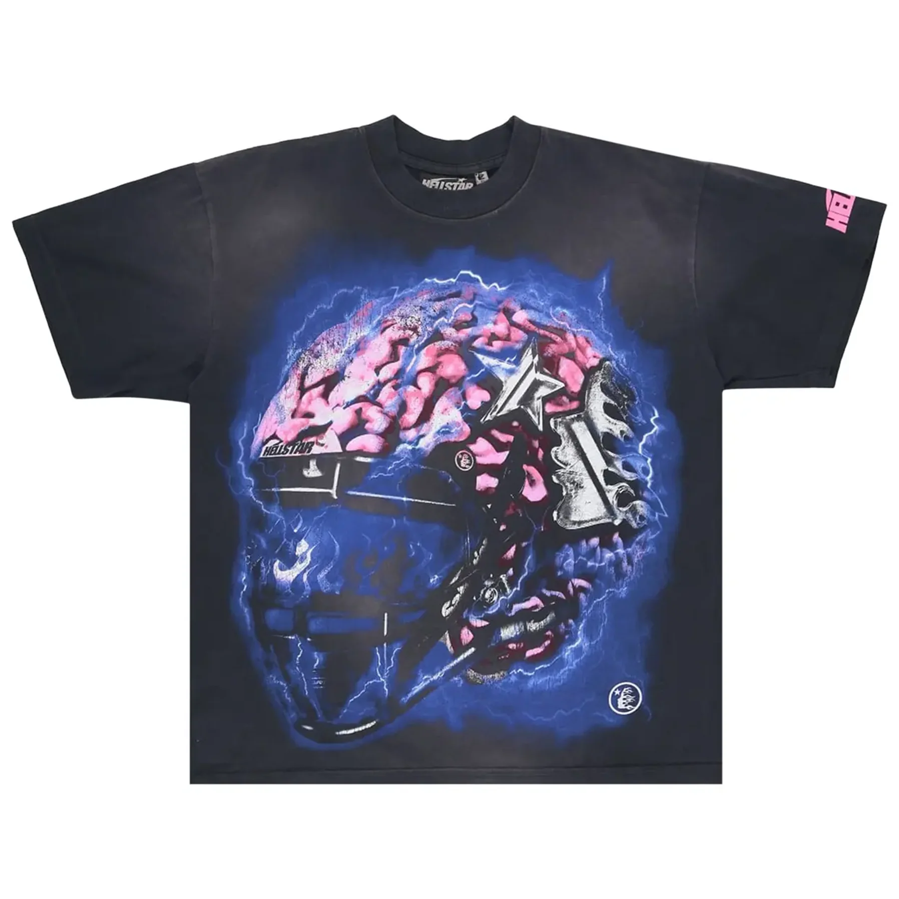 Hellstar Powered By The Star T-Shirt Black [USED] - M (Used)