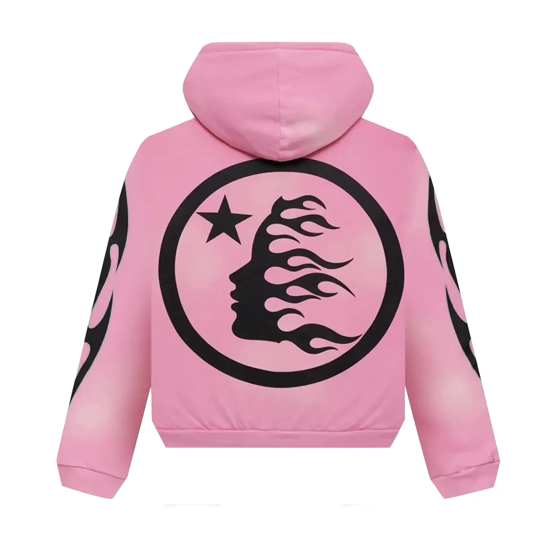 Hellstar Sports Flame Zip Up Hoodie [USED] - L (Used) - Image 2