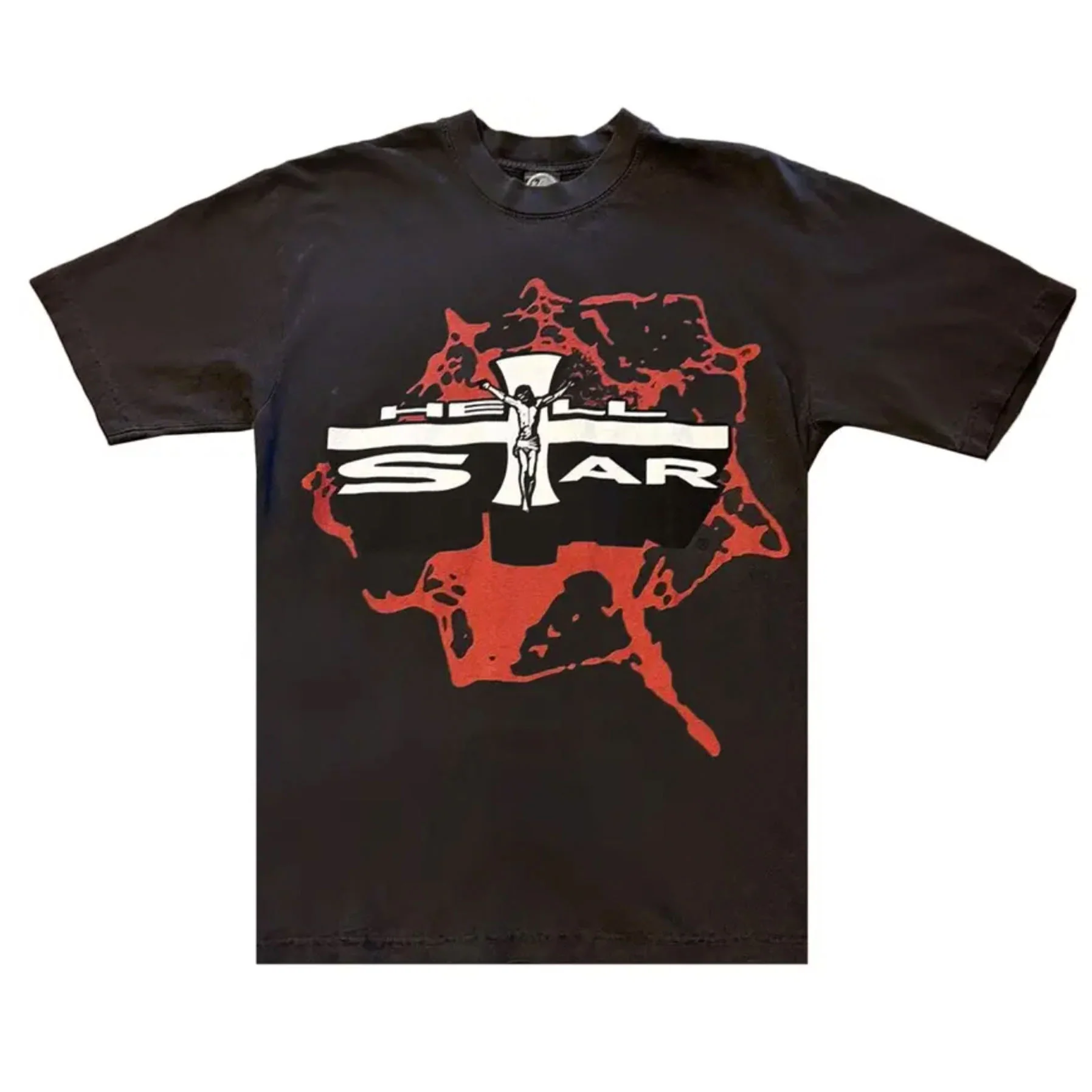 Hellstar Studios Jesus Emblem Tee 'Red' [USED] - XS (Used)