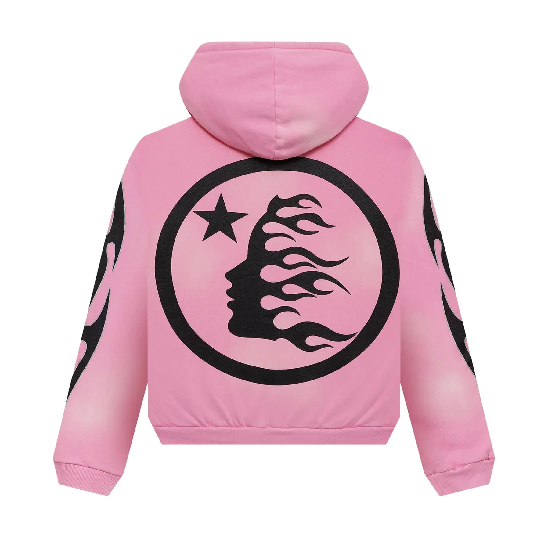 Hellstar x Complex Sports Flame Zip-Up Pink - Image 2