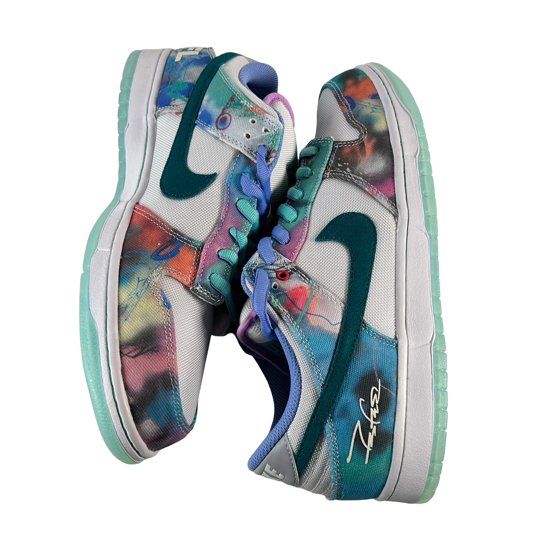 HF6061 400 Nike SB Dunk Low Futura Laboratories Bleached Aqua [CONDITIONAL] - 11.5 M (Mark on right toe box) - Image 5