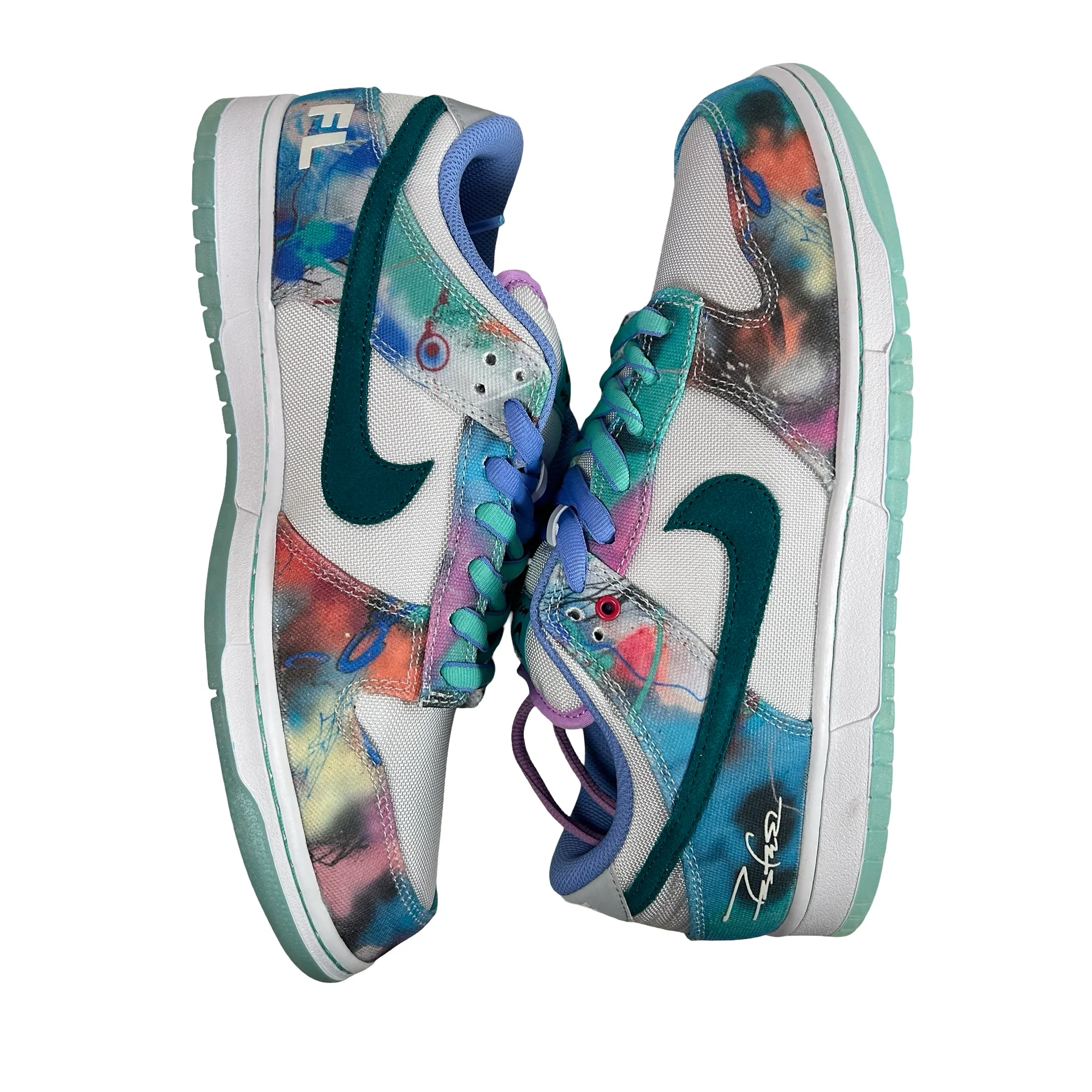 HF6061 400 Nike SB Dunk Low Futura Laboratories Bleached Aqua [CONDITIONAL] - 11 M (Mark on inner midsole) - Image 5