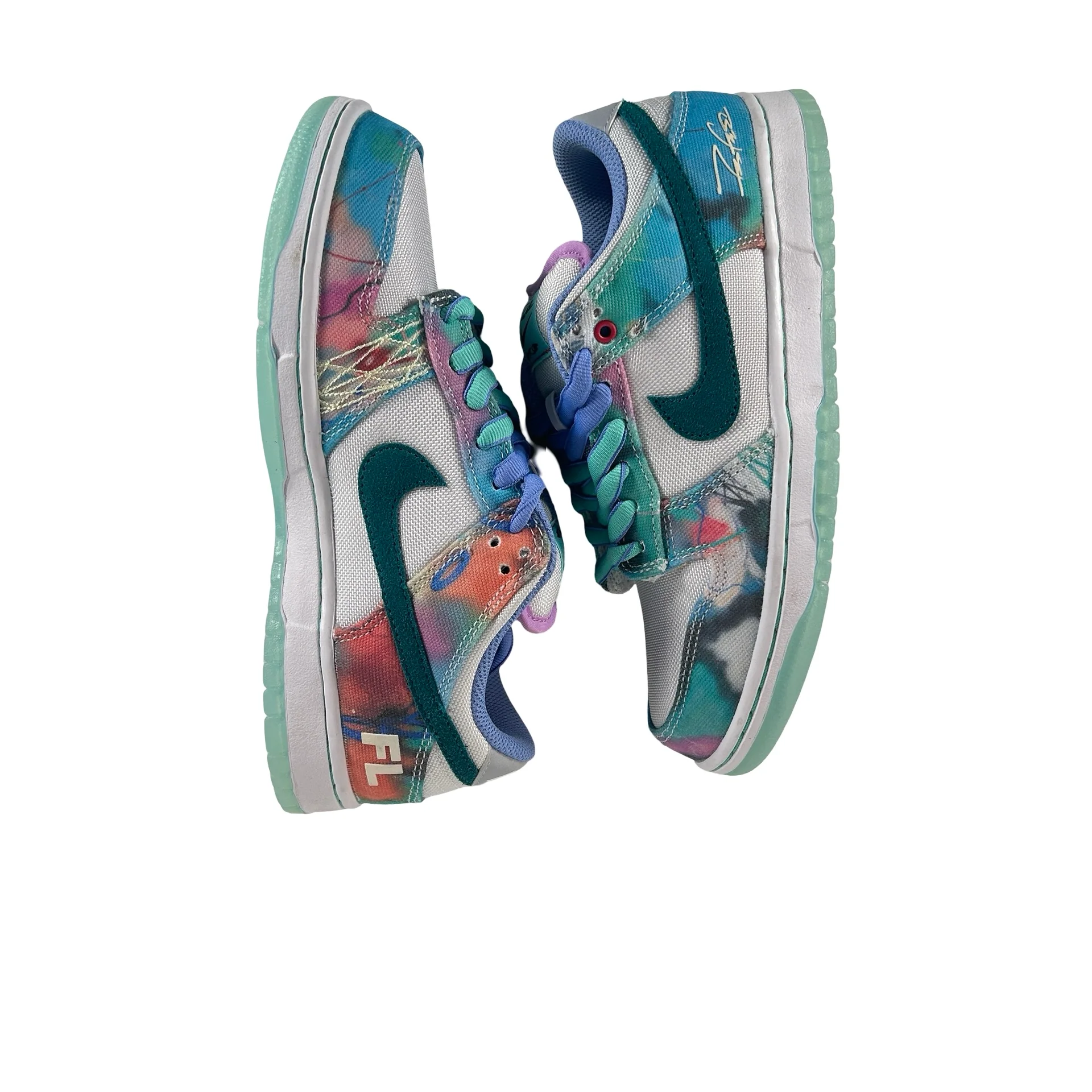 HF6061 400 Nike SB Dunk Low Futura Laboratories Bleached Aqua [CONDITIONAL] - 6 M (Slight Yellowing) - Image 4