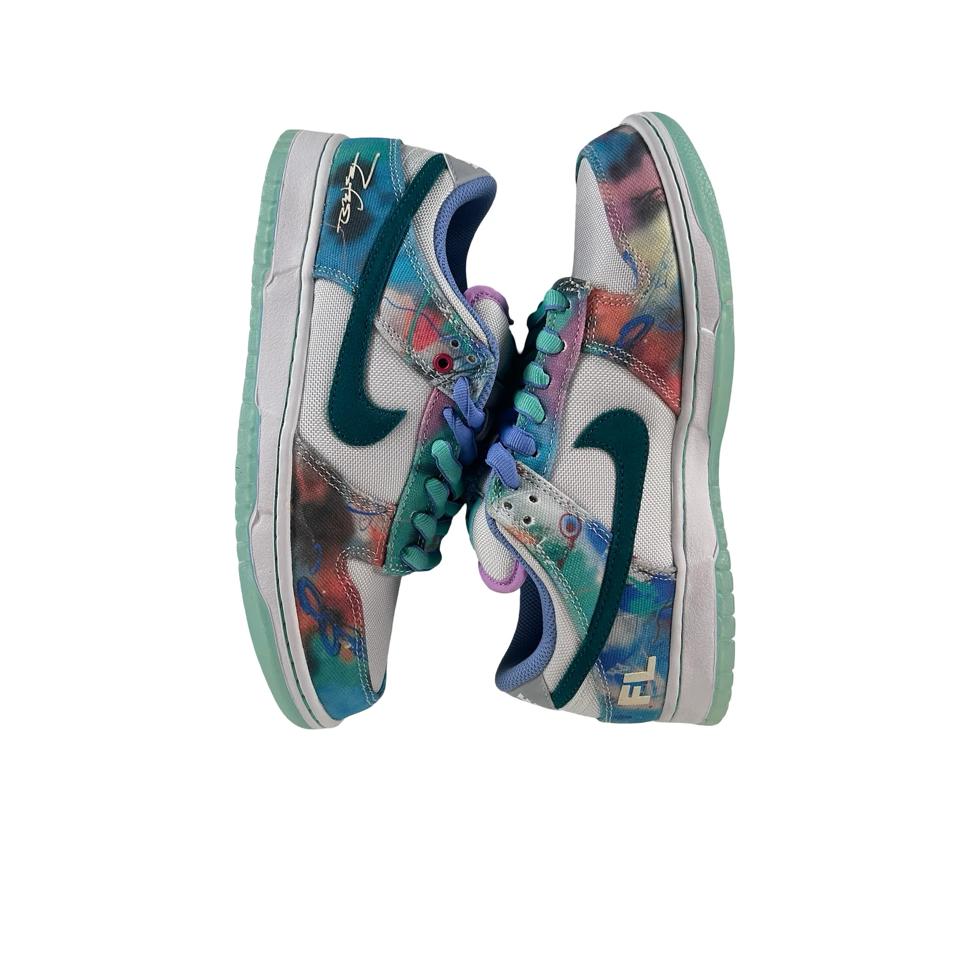 HF6061 400 Nike SB Dunk Low Futura Laboratories Bleached Aqua [CONDITIONAL] - 6 M (Slight Yellowing) - Image 5