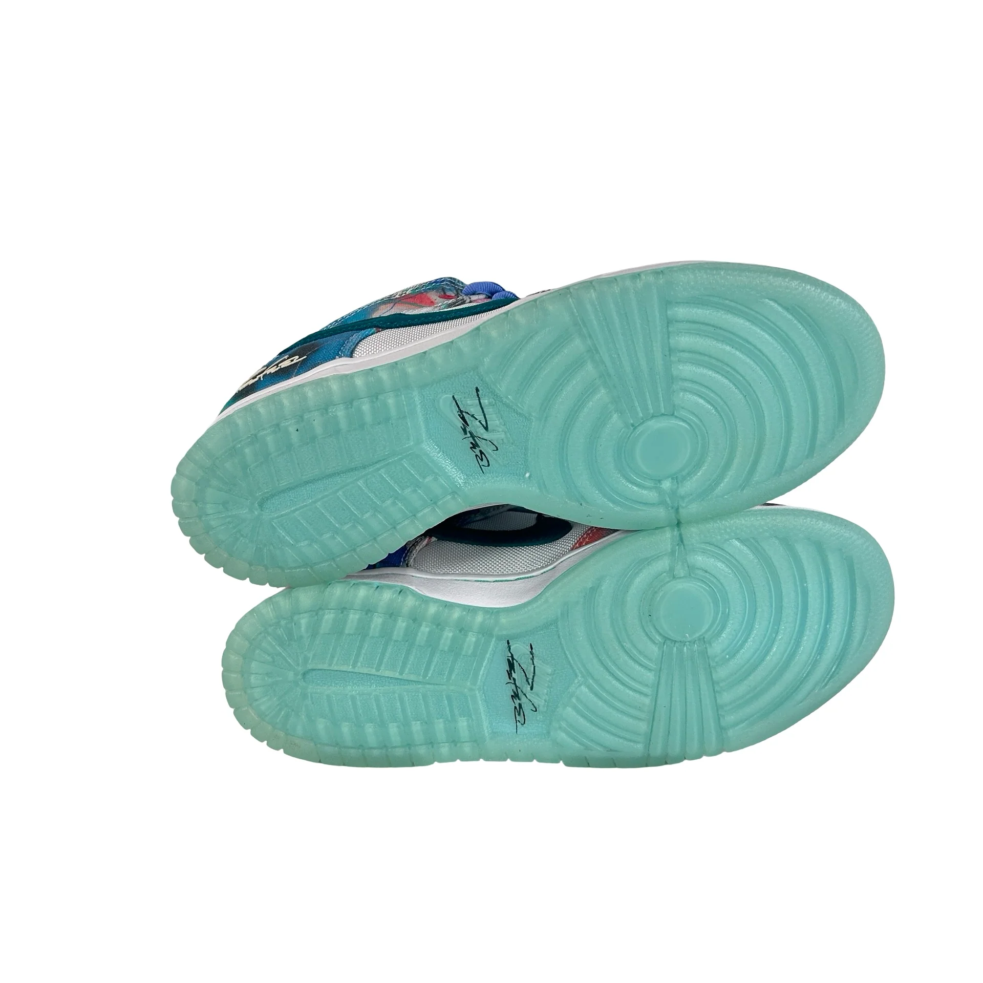 HF6061 400 Nike SB Dunk Low Futura Laboratories Bleached Aqua [CONDITIONAL] - 6 M (Slight Yellowing) - Image 6