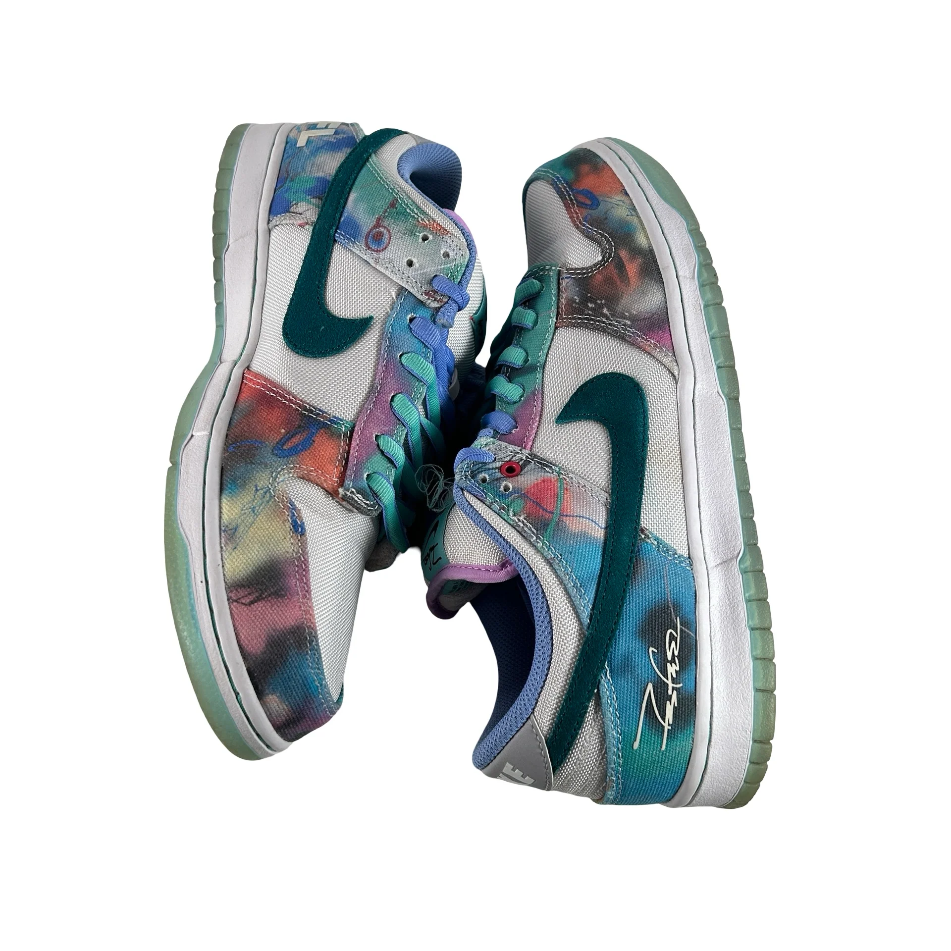 HF6061 400 Nike SB Dunk Low Futura Laboratories Bleached Aqua [USED] - 10.5 M (Used3) - Image 5