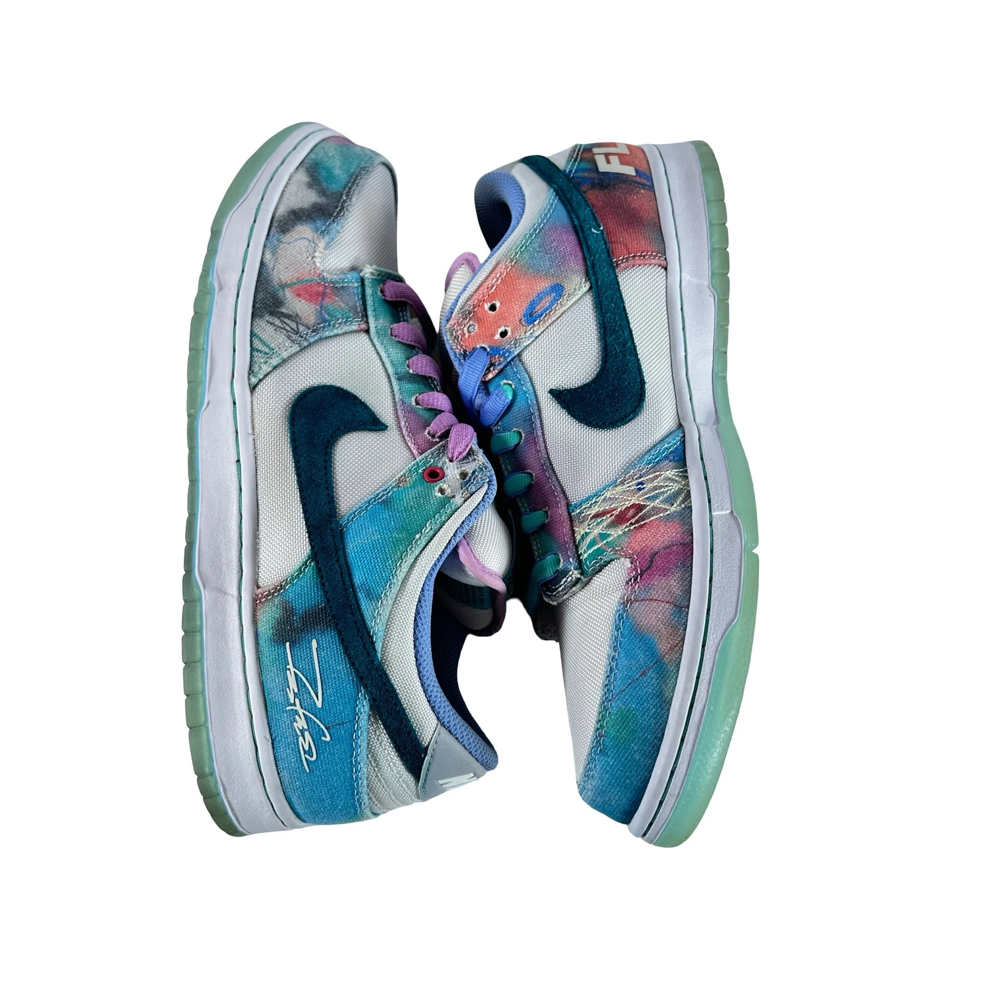HF6061 400 Nike SB Dunk Low Futura Laboratories Bleached Aqua [USED] - 10.5 M (Used5) - Image 4