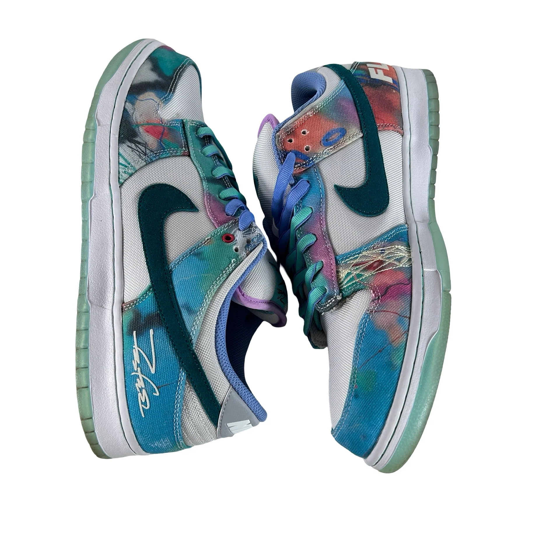 HF6061 400 Nike SB Dunk Low Futura Laboratories Bleached Aqua [USED] - 13 M (Used3) - Image 4