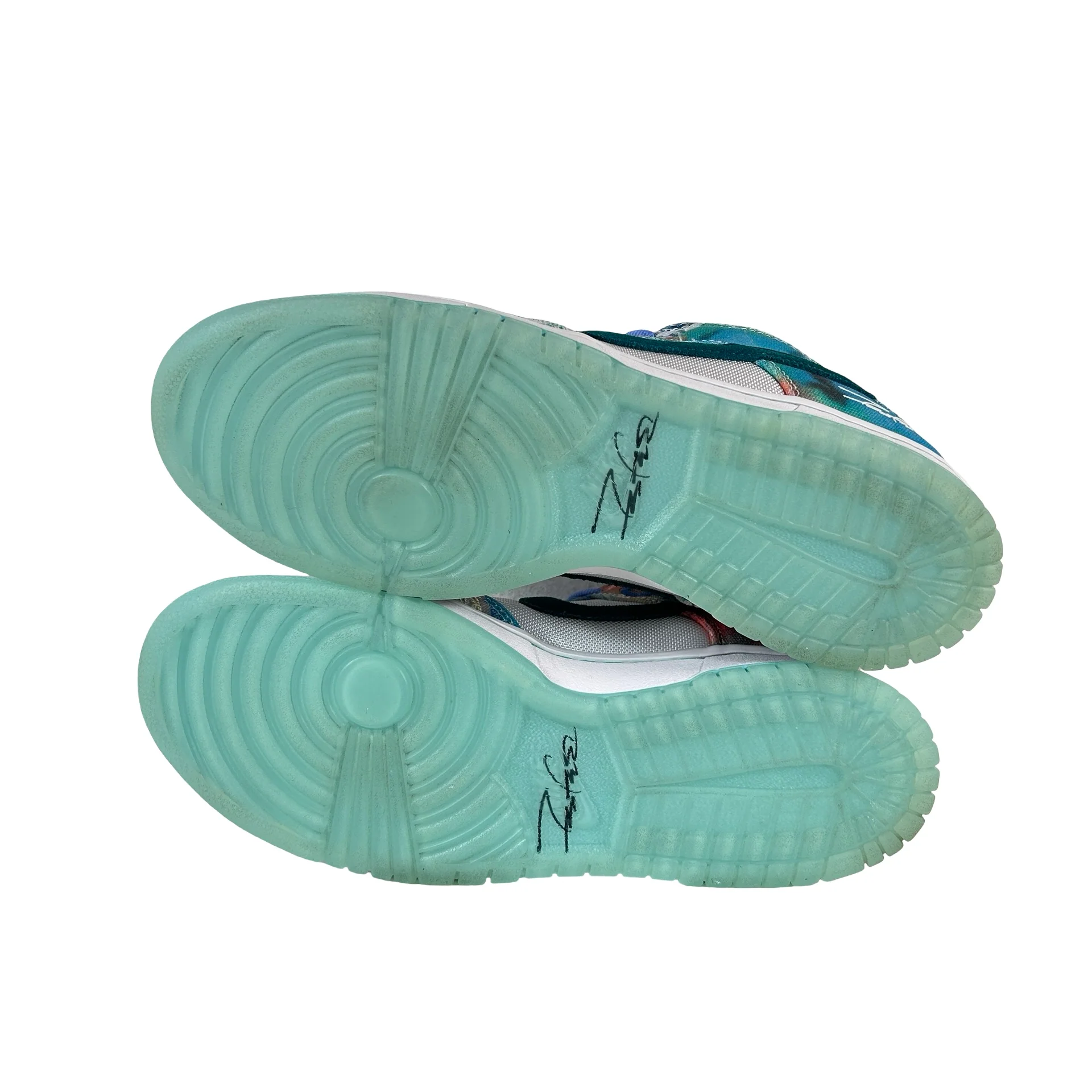HF6061 400 Nike SB Dunk Low Futura Laboratories Bleached Aqua [USED] - 7.5 M (Used) - Image 6